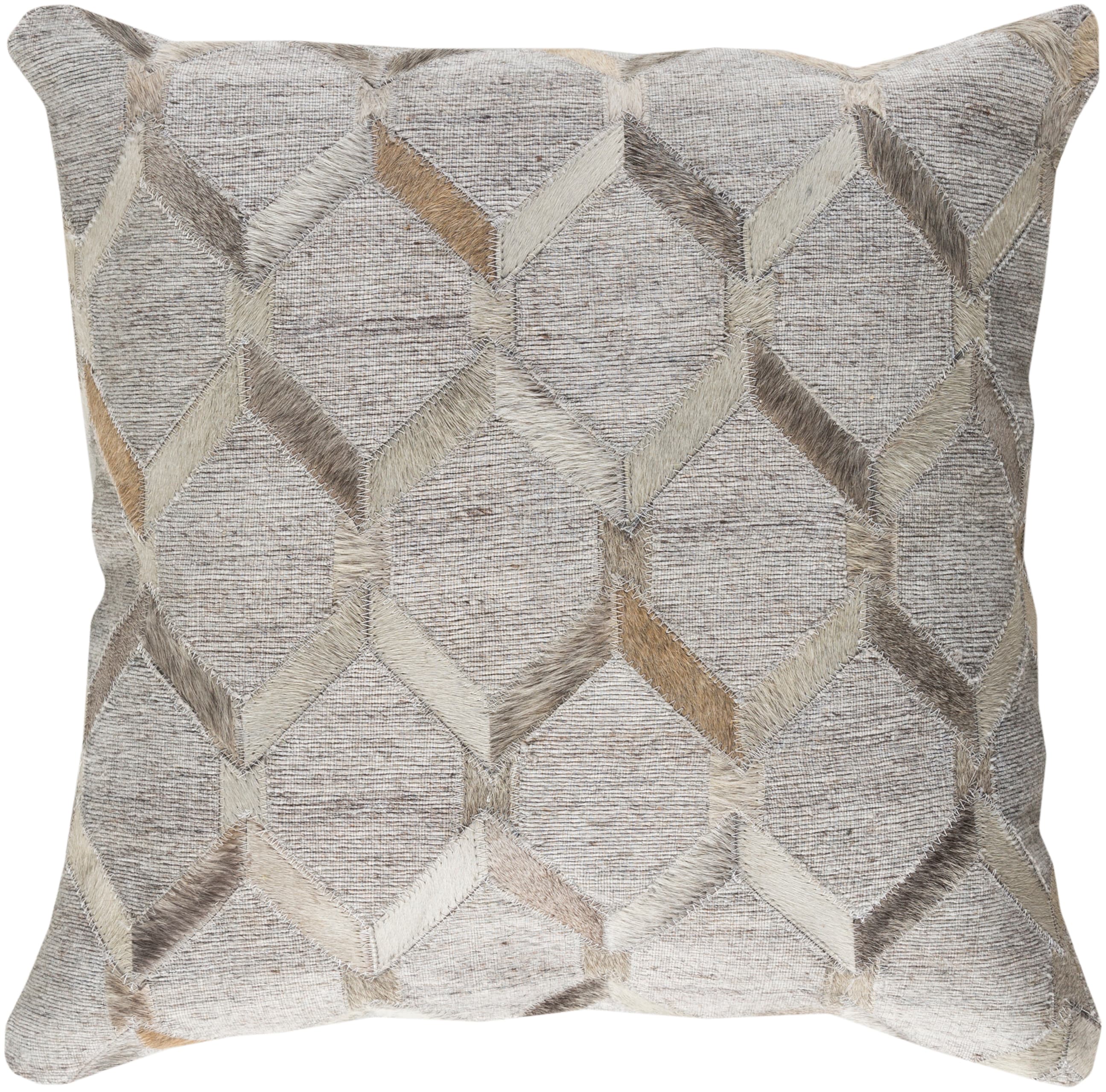 Surya MOD003-1818 Medora 18-in x 18-in Medium Gray Indoor Decorative Cover