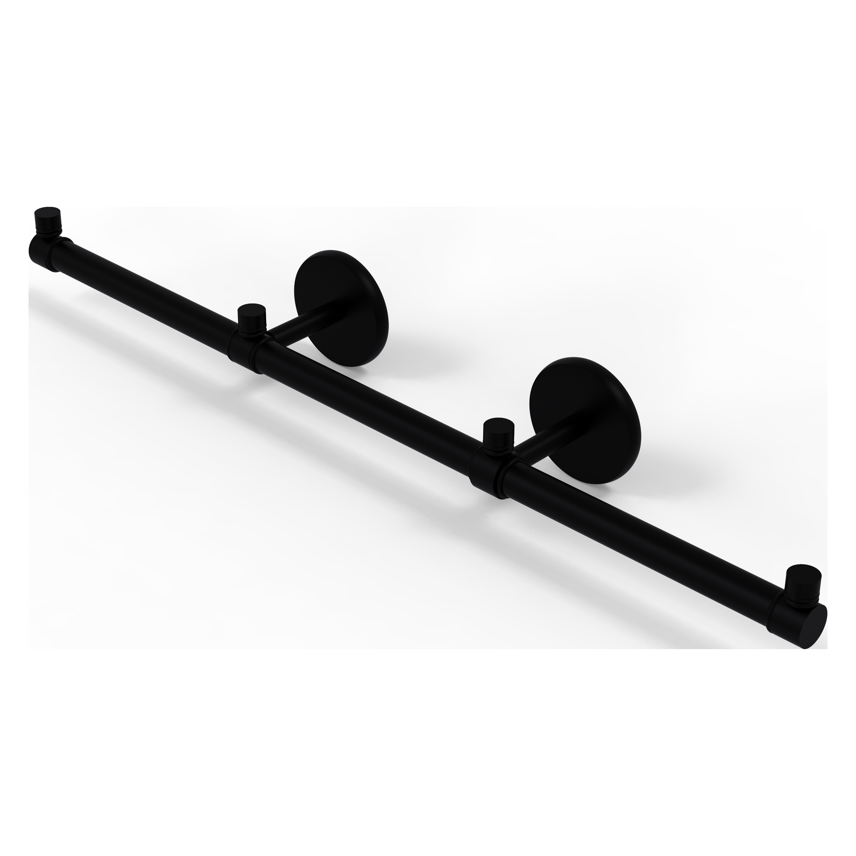 Allied Brass P1000-HTB-3-BKM Prestige Skyline 22-in double Matte Black Wall mount Double Towel Bar