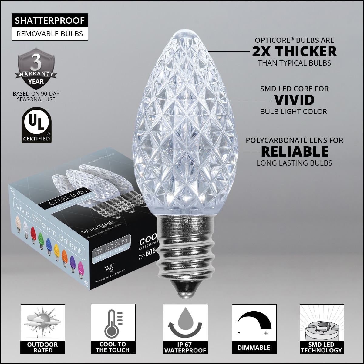 Wintergreen Lighting 72608 String-Light-Bulbs-Fuses - View #2