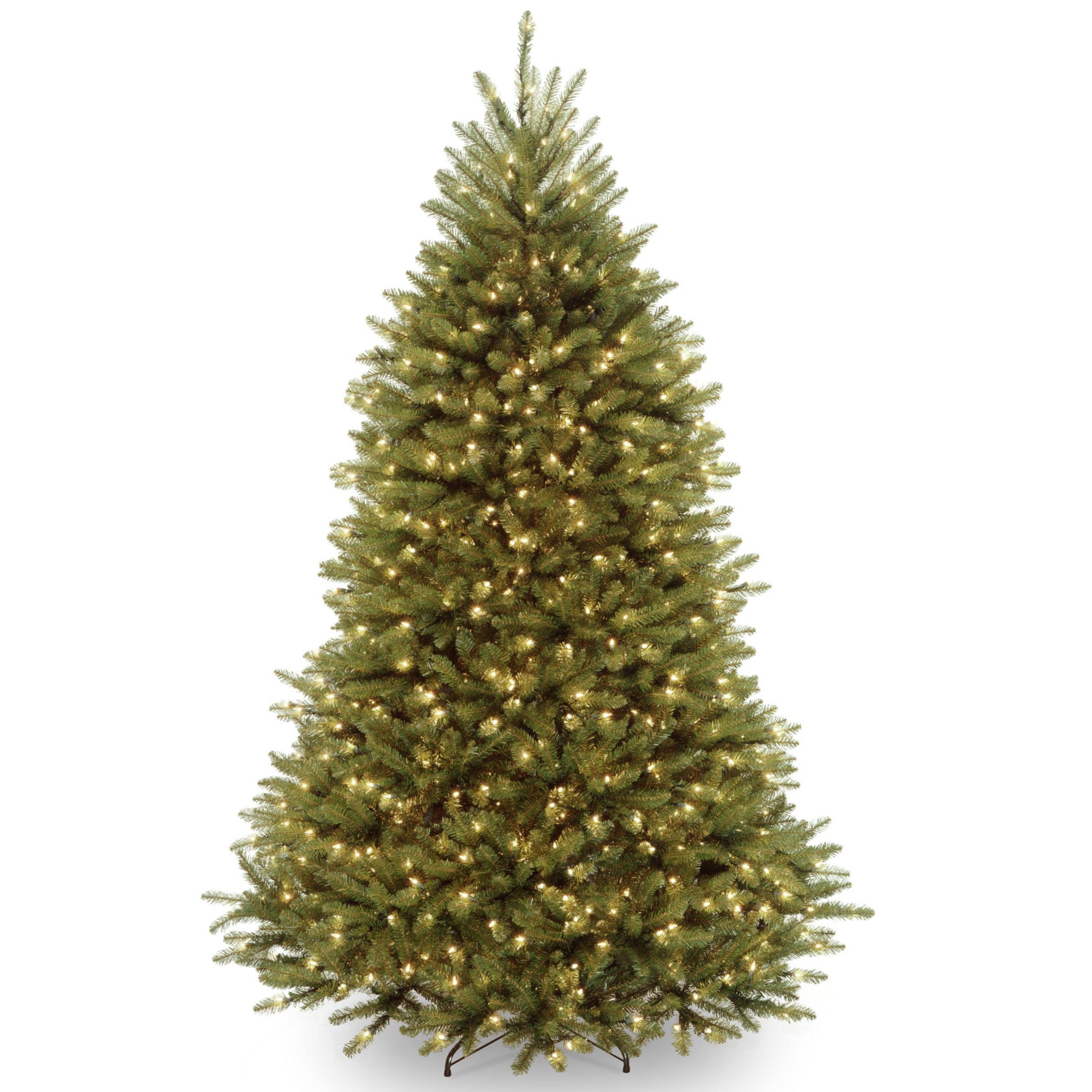National Tree Company DUH-70LO 7-Feet Dunhill fir Pre-lit Artificial Christmas Tree with Multicolor Incandescent Lights