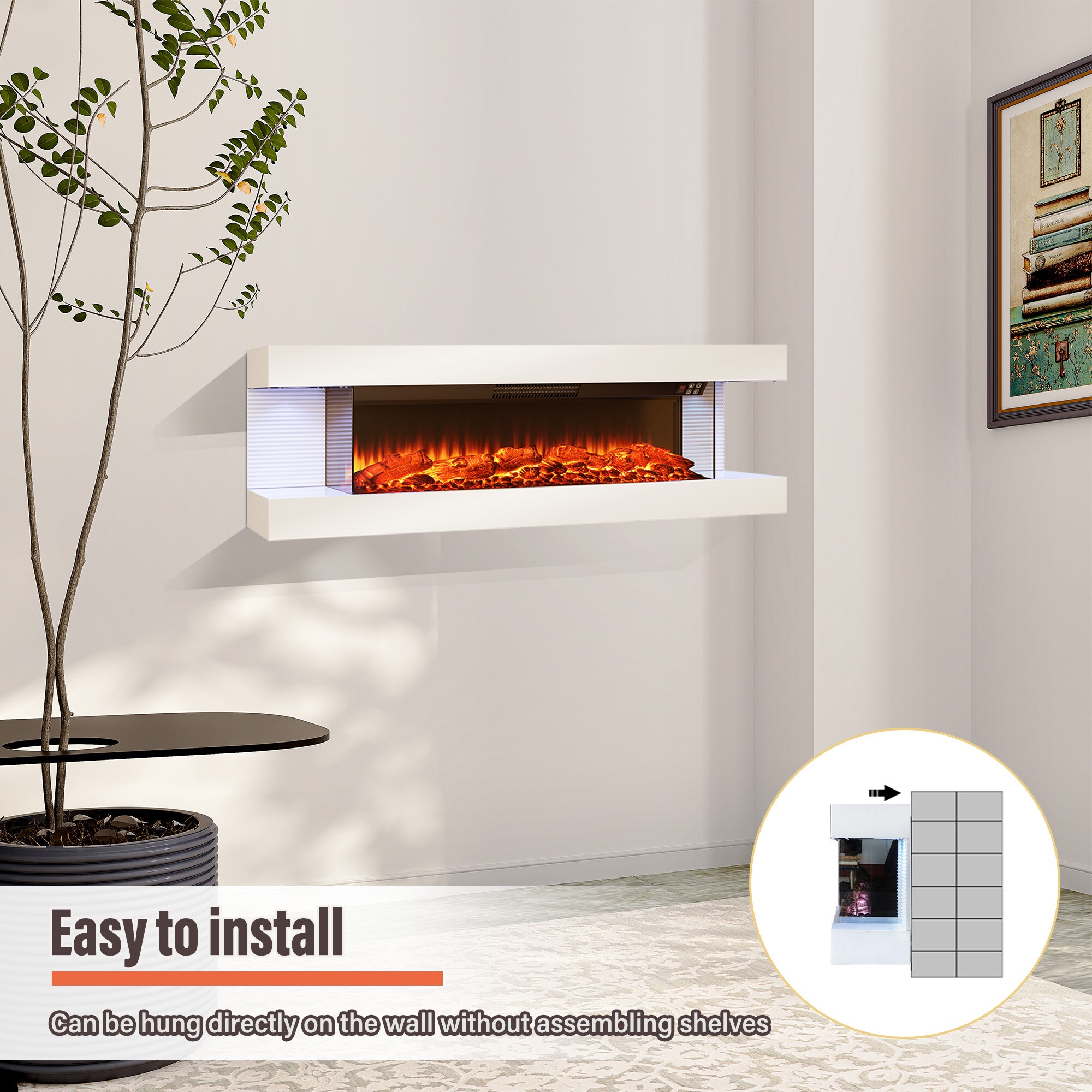 Clihome CL-W50 Electric-Fireplaces - View #11