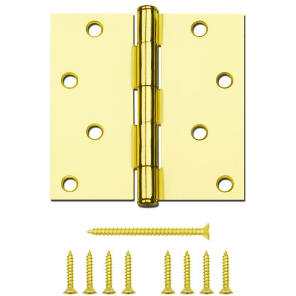 Gatehouse S841-538 4-in H Gold Mortise Interior/Exterior Door Hinge