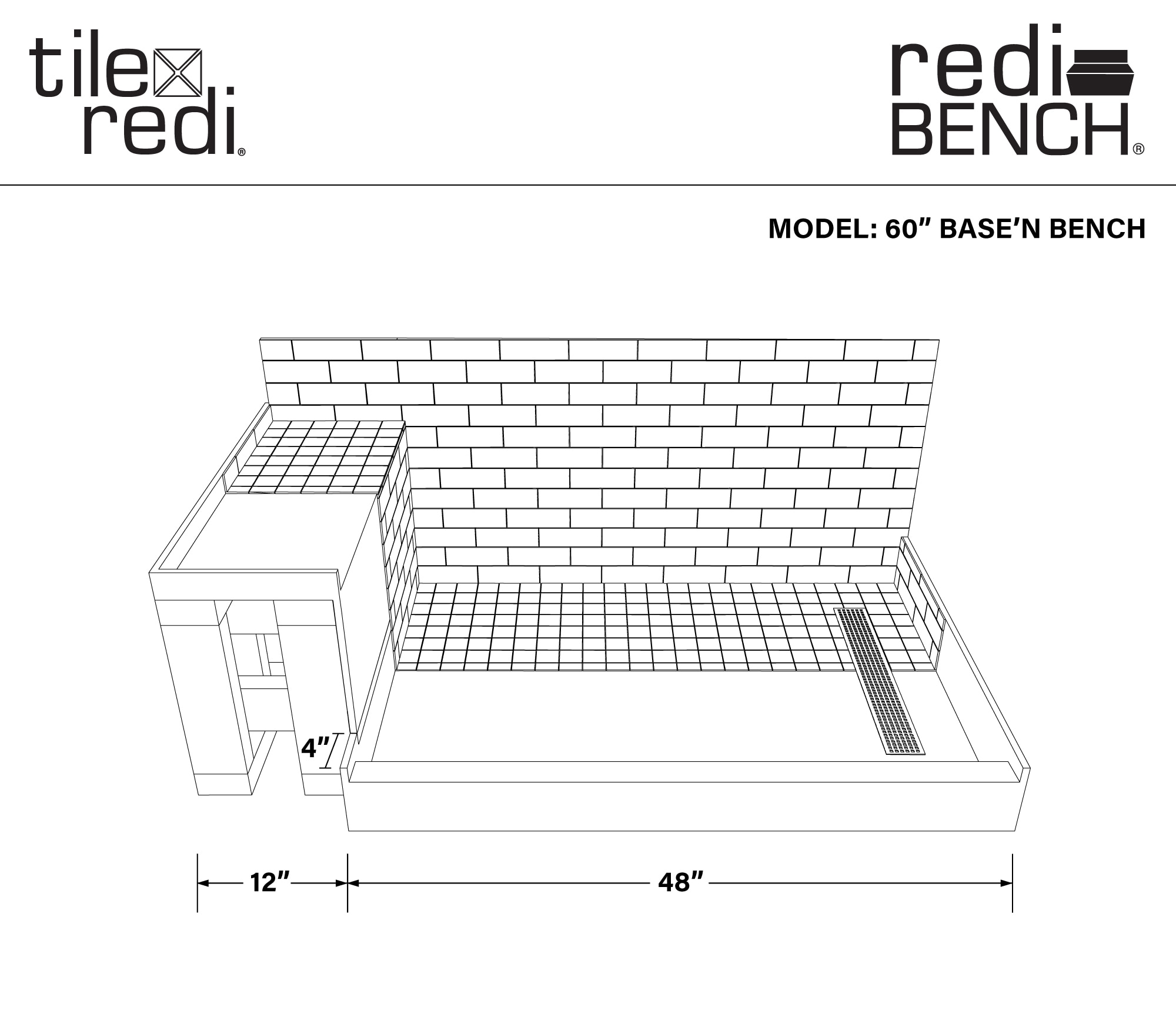Tile Redi RT3048R-SQPC-RB30KIT Shower-Floors - View #3