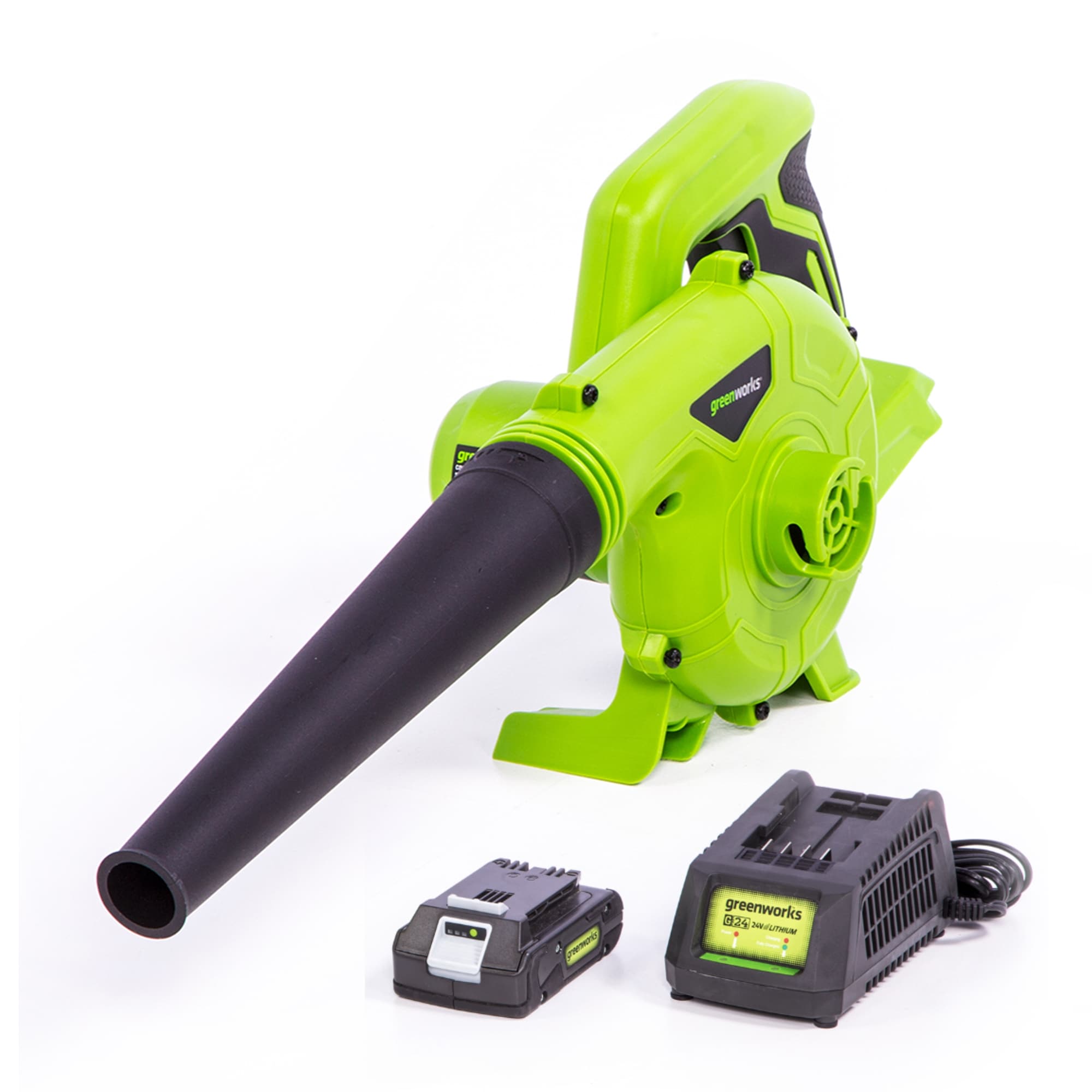 Greenworks 24-volt Jobsite Blower (1-Battery Included) in the Jobsite  Blowers department at