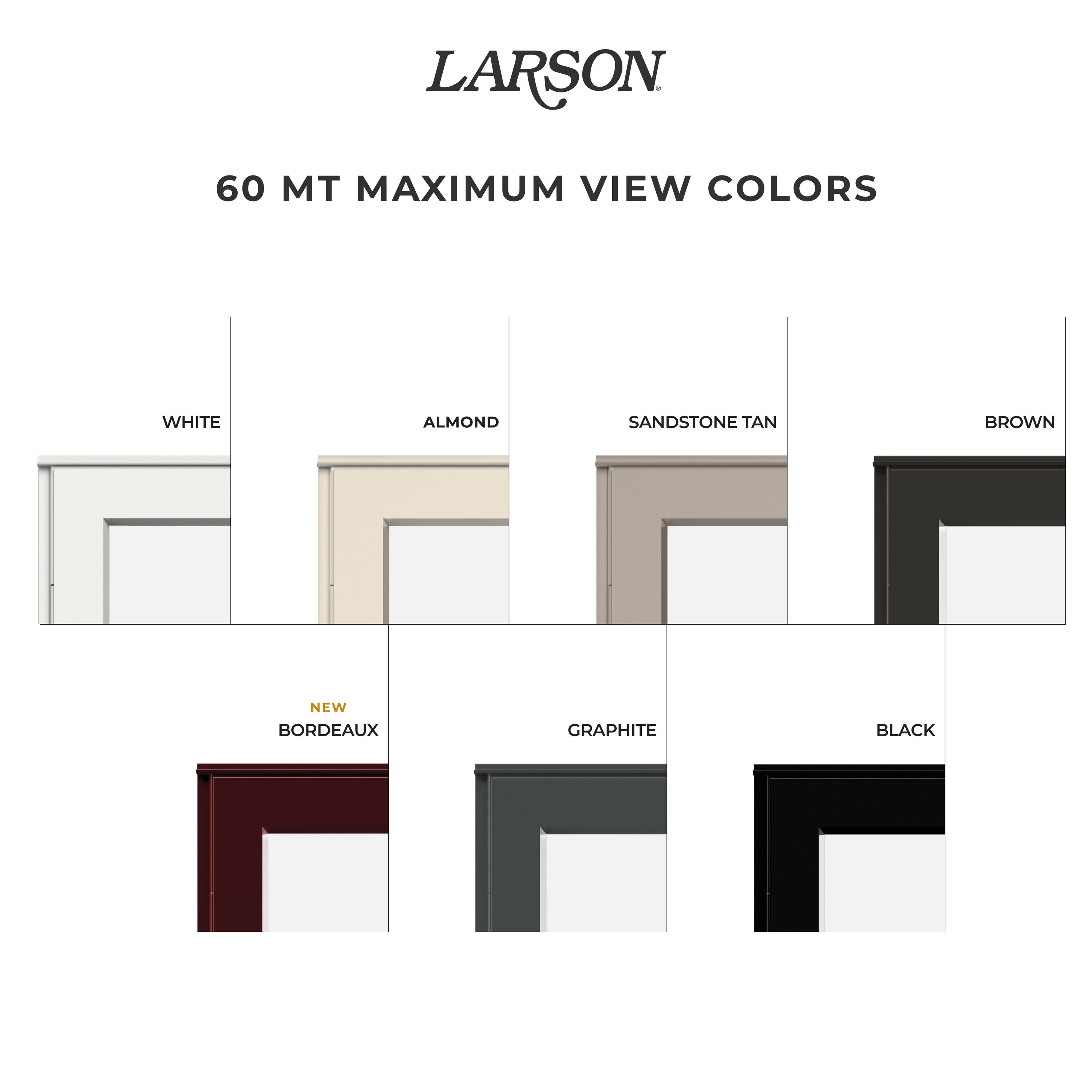Shop LARSON 60 MT Maximum View Aluminum Reversible Hinge Storm