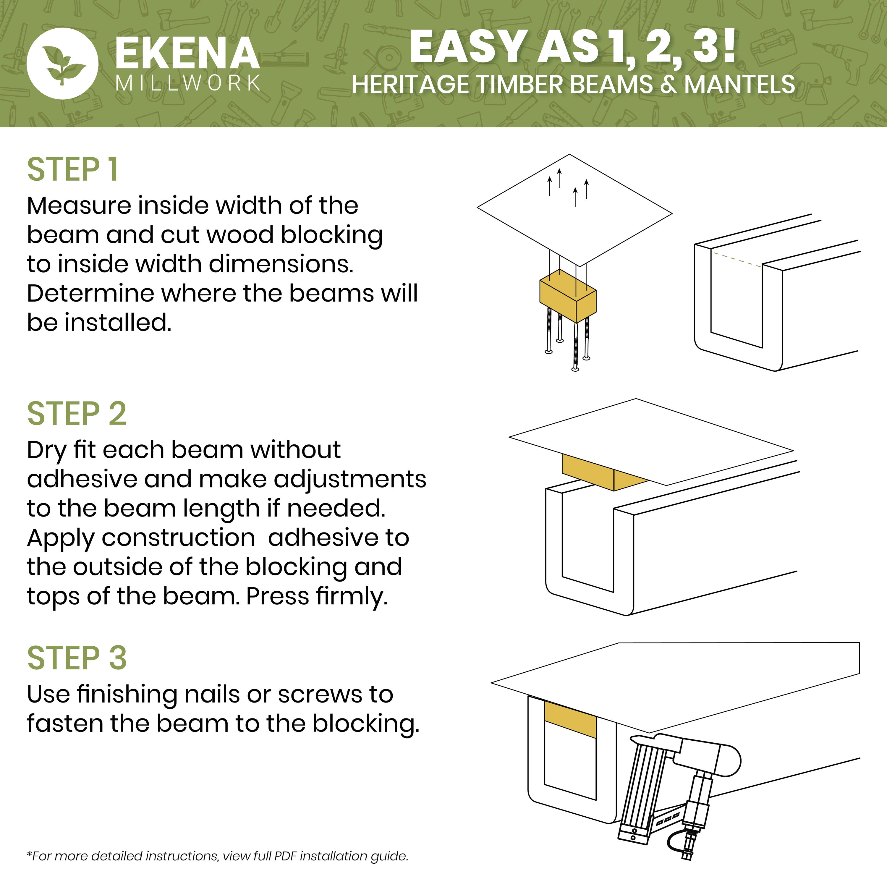 Ekena Millwork 2159438 Faux-Beams - View #11