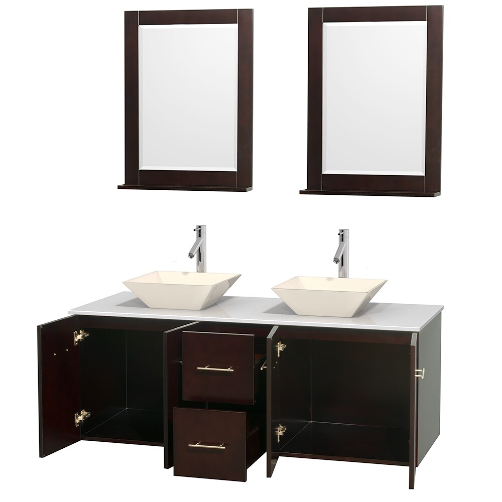 Wyndham Collection WCVW00960DESWSD2BM24 Bath-Vanity-Combo - View #2
