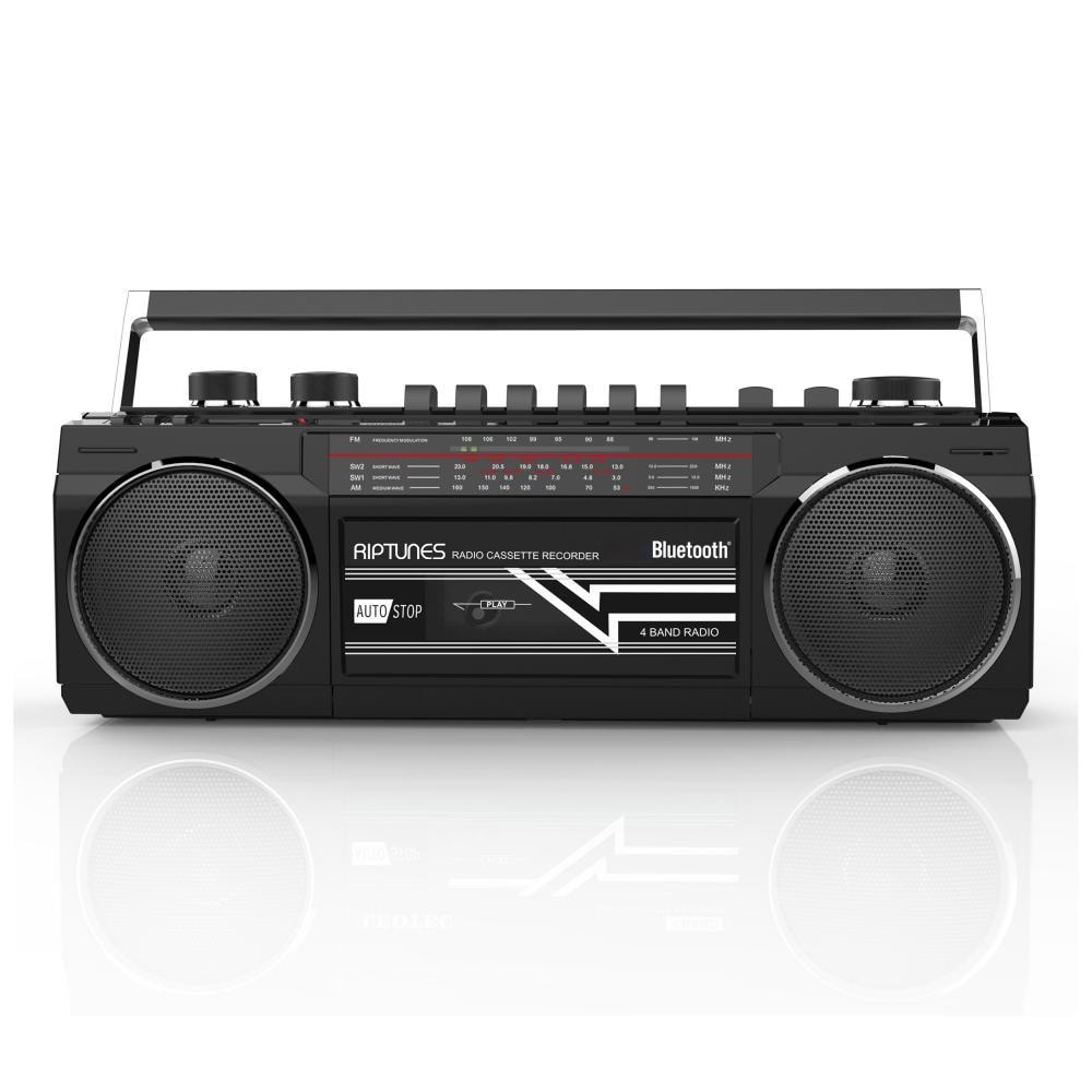 Riptunes RACR-400K 14.5-in 4-Watt Bluetooth Compatibility Indoor Bookshelf Speaker