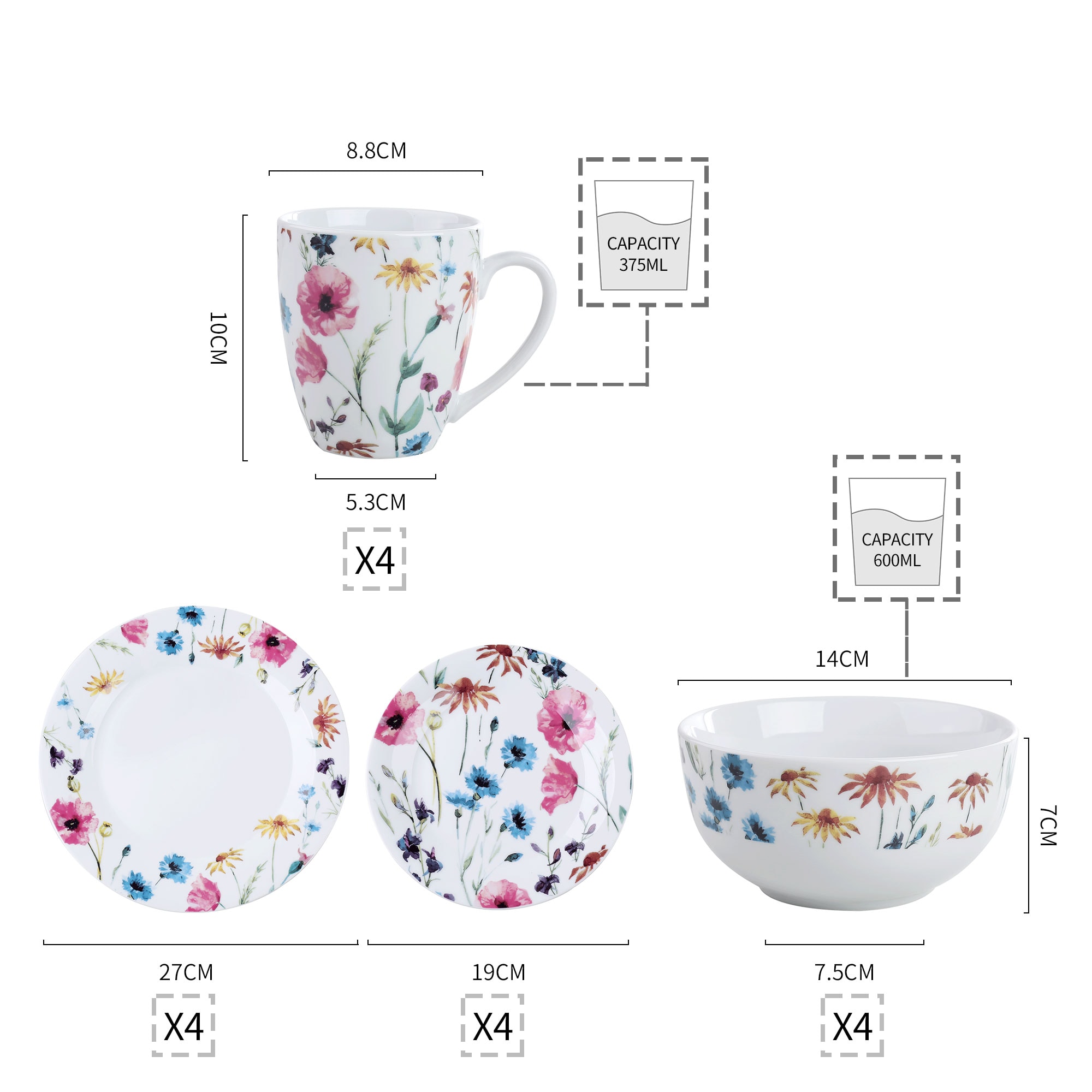 VEWEET DORIS-16 dinnerware - View #6