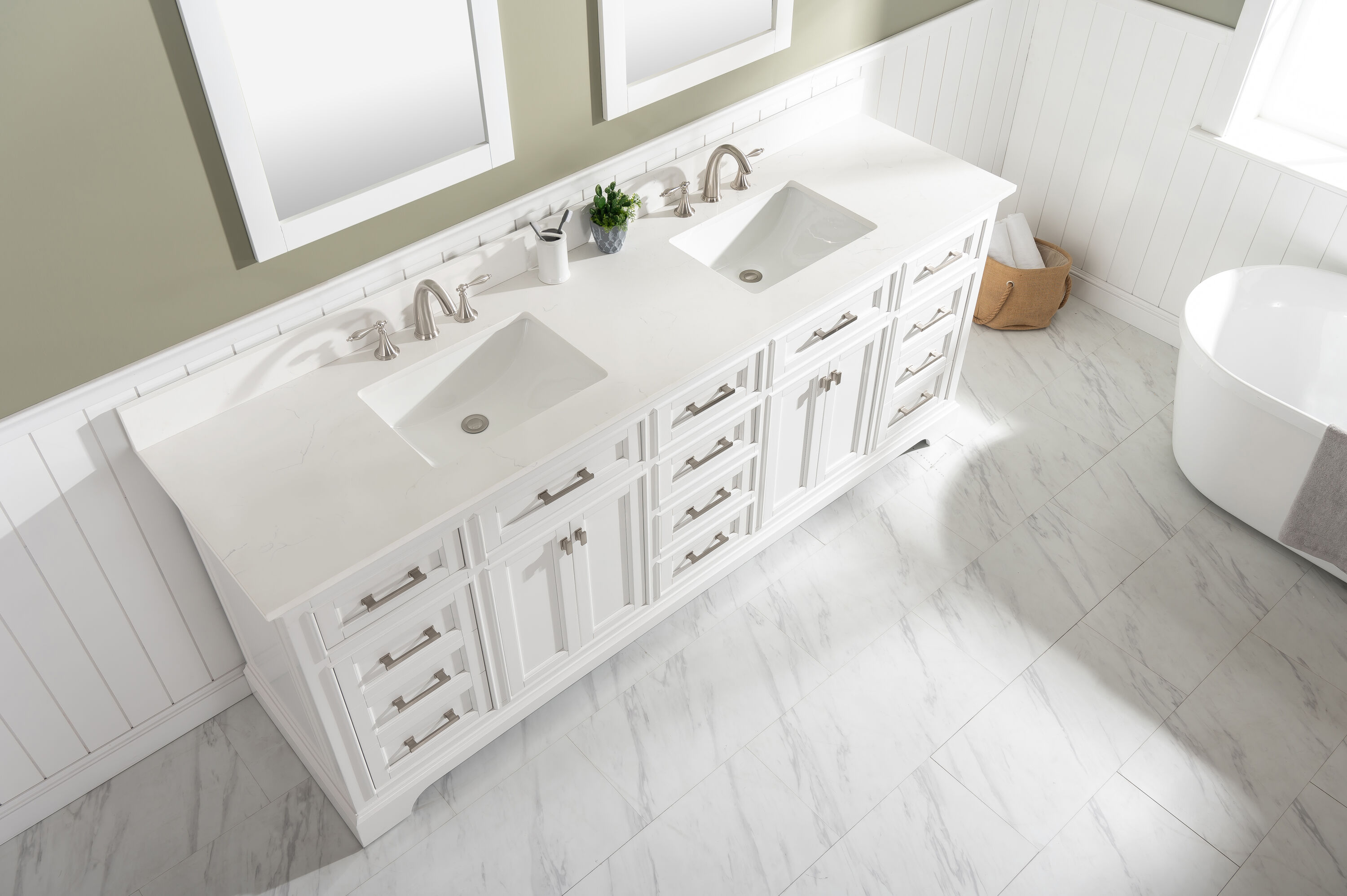 Design Element ML-84-WT Bath-Vanity-Combo - View #5