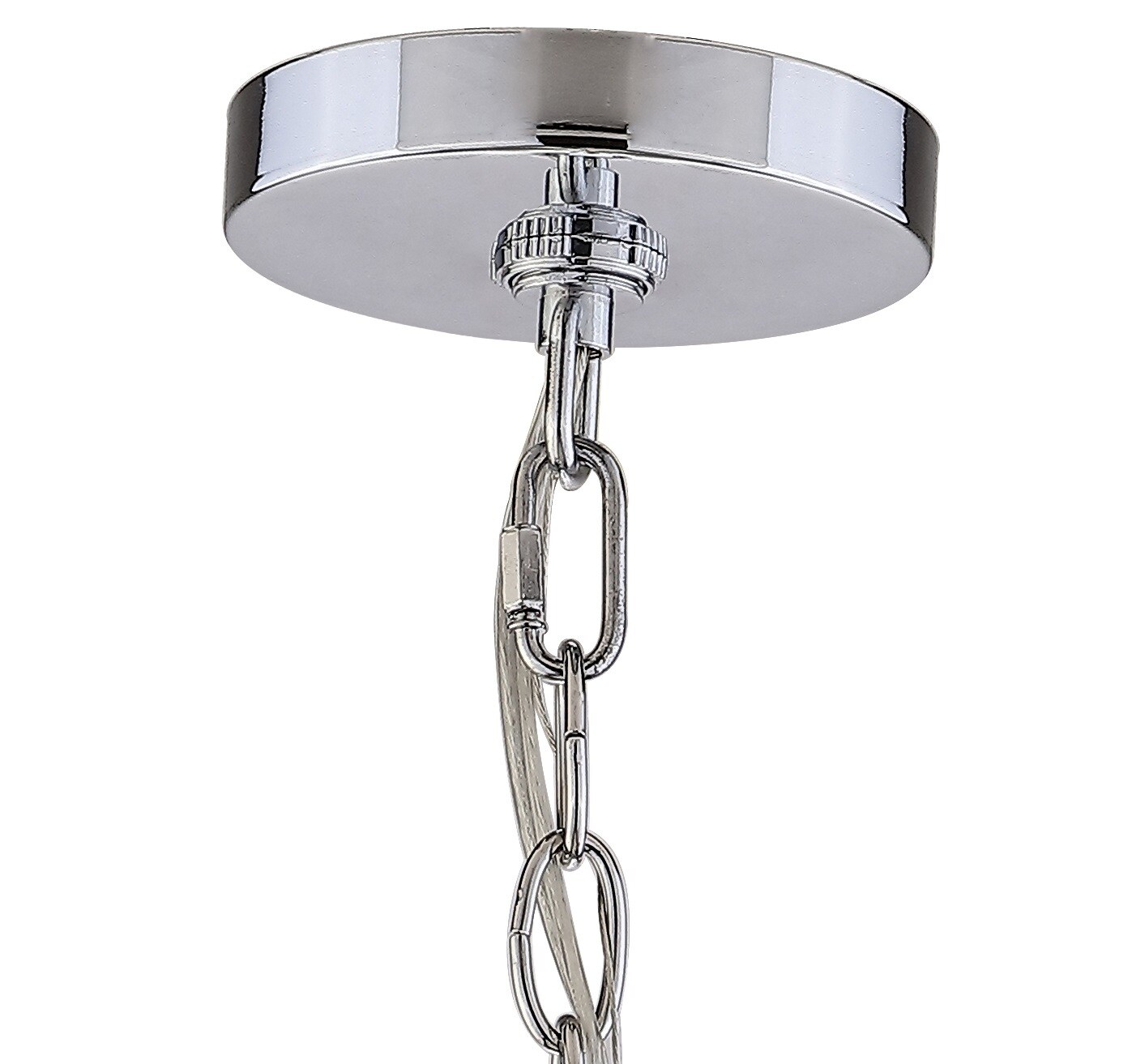 22.5" Chrome Metal Sputnik-Style LED Chandelier