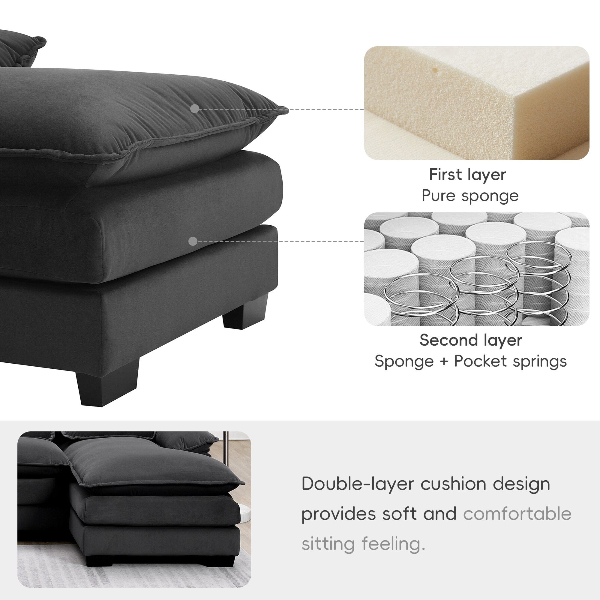 JIMSMAISON JMGTSO16GR Sofas-Loveseats - View #3