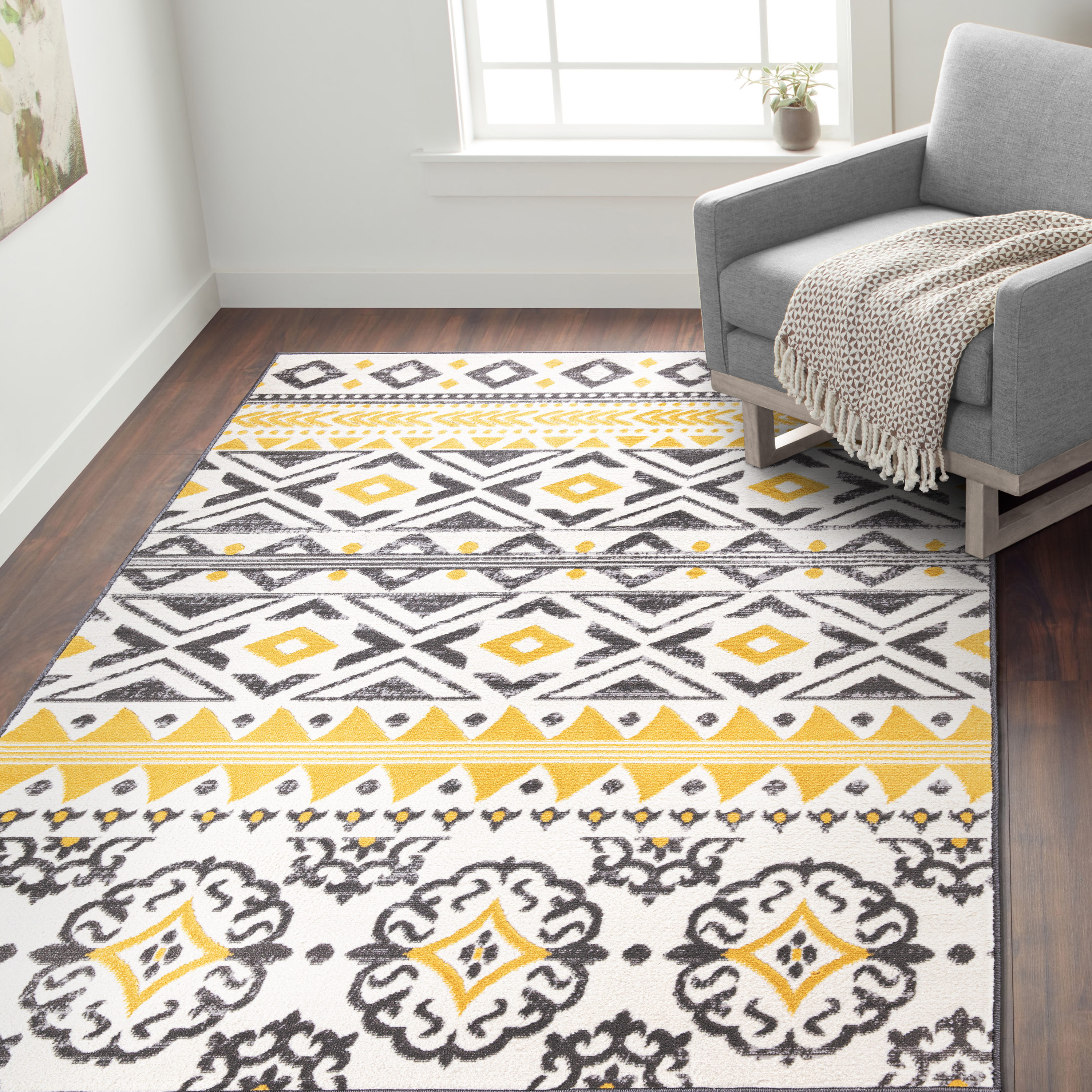 World Rug Gallery 2078YELLOW8X10 rugs - View #5