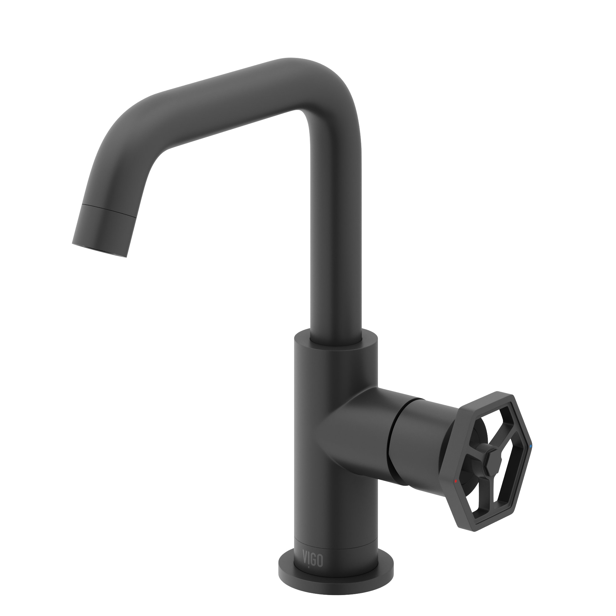 VIGO VG01051MB Ruxton Matte Black Single hole 1-handle WaterSense High-arc Commercial/Residential Handle Bathroom Sink Faucet