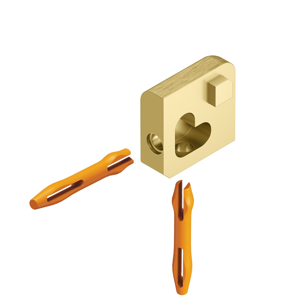 Schluter Systems EV/J110AMGB Jolly 0.438-in W x 0.125-in L Brushed brass anodized aluminum Aluminum Outside corner Tile Edge Trim