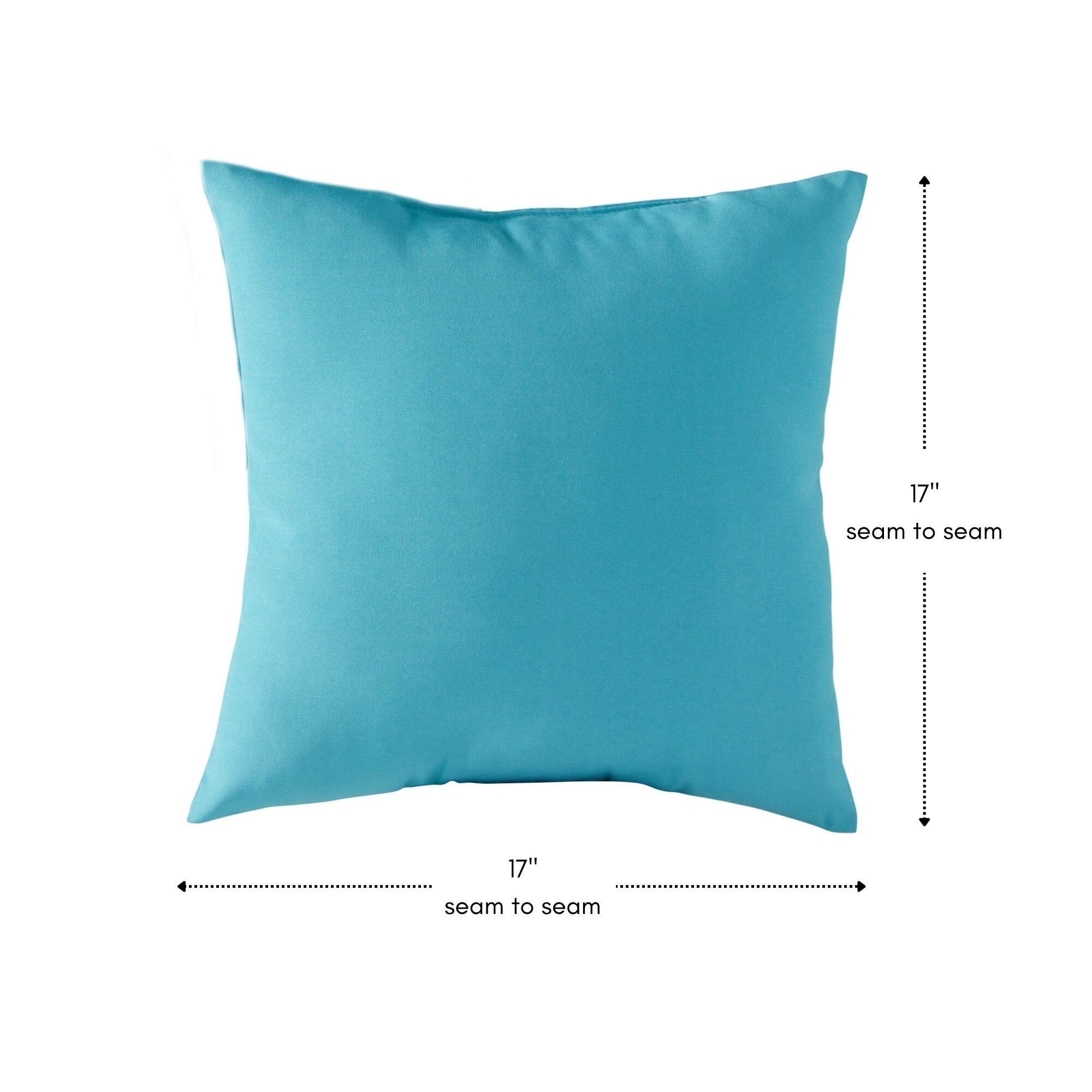 Greendale Home Fashions Outdoor Square Throw Pillow 2 pack 2-Pack Solid ...