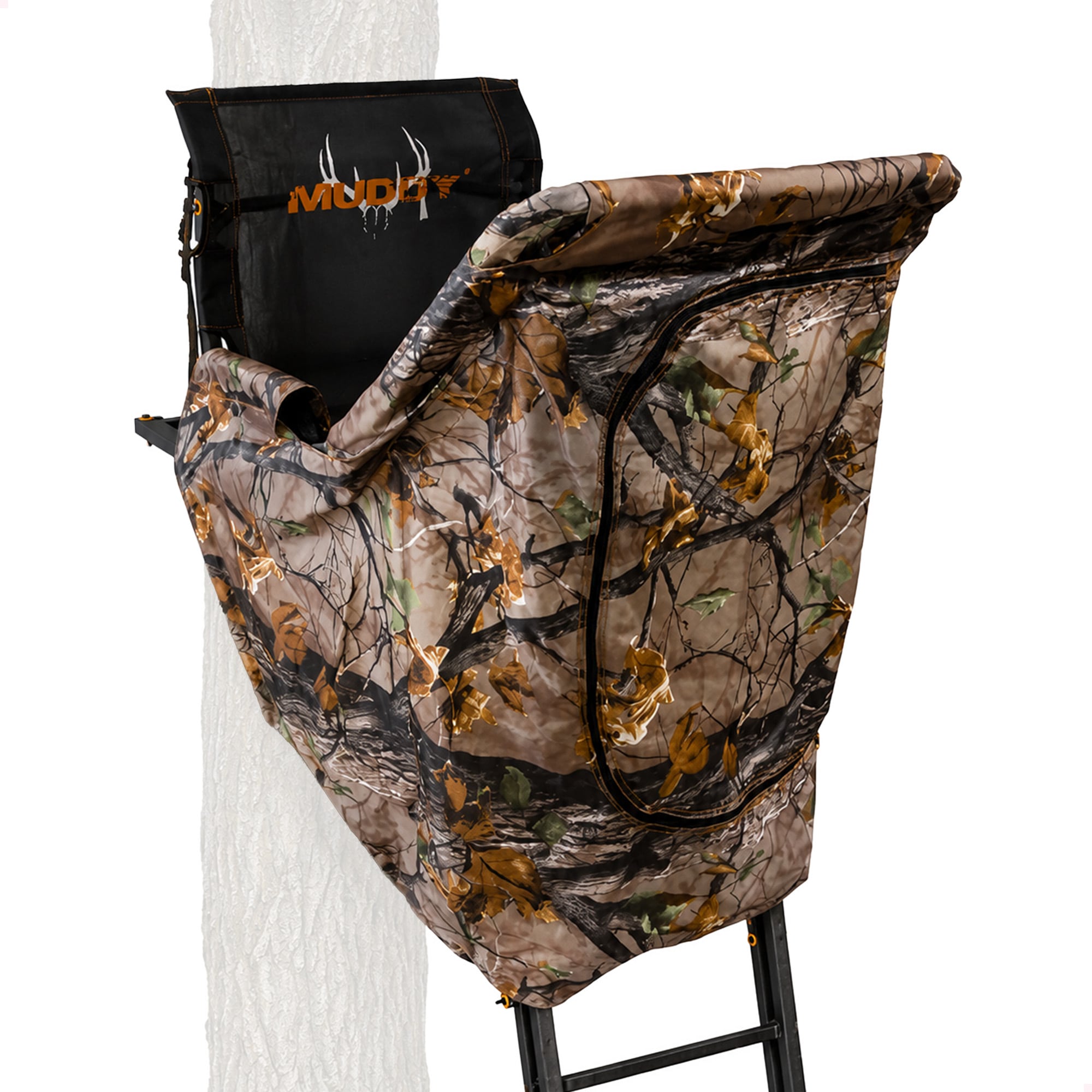 Muddy  The Skybox Deluxe 20 Feet Hunting Ladderstand Climbing Tree Stand w/Blind Kit