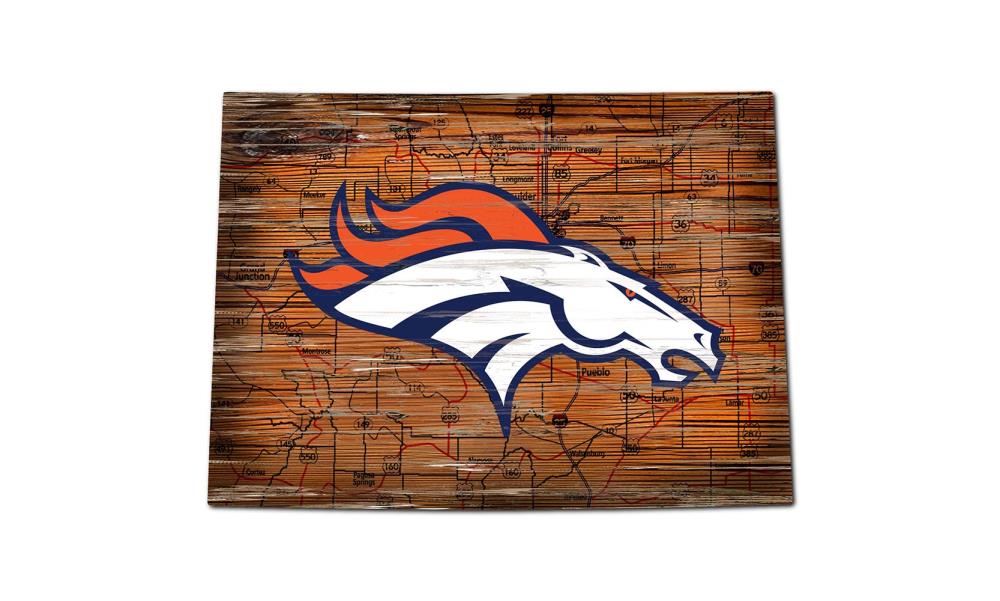 Denver Broncos Jersey Printed Acrylic Team Color Logo