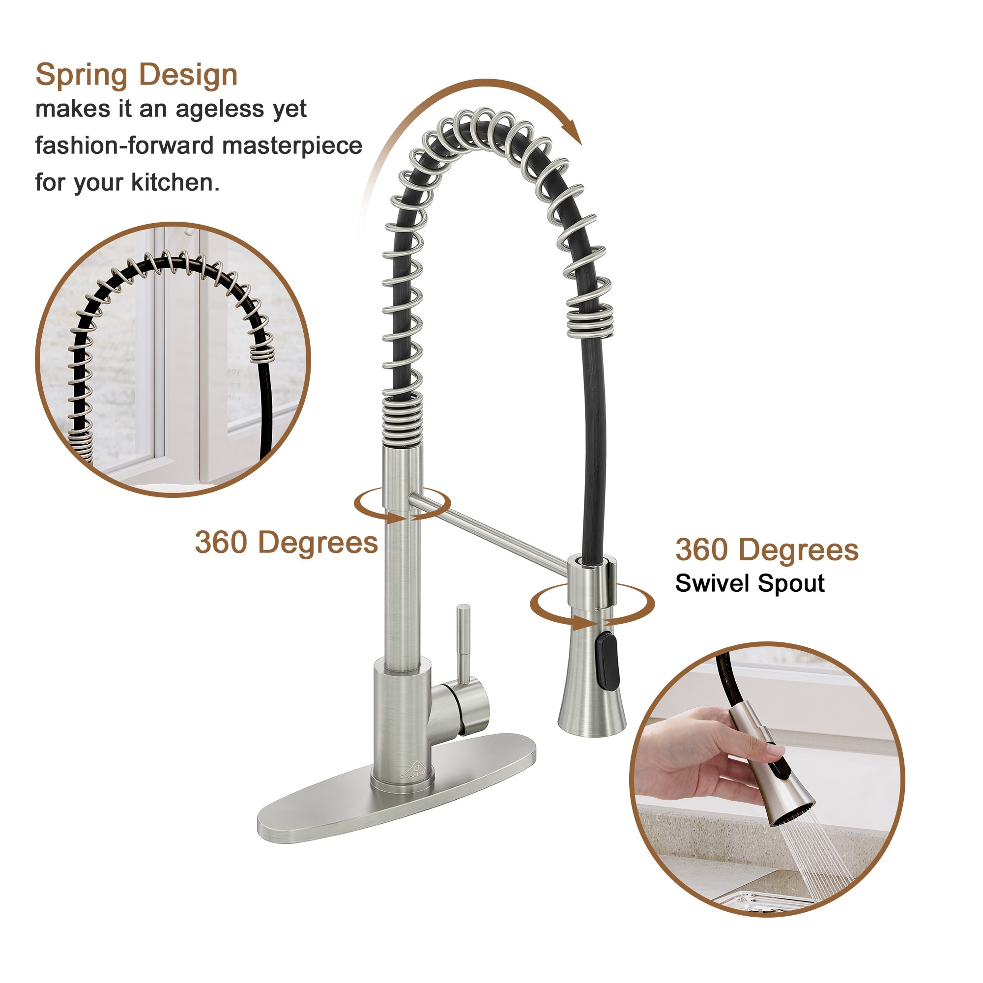 Mondawe OR-403NSF-DG Kitchen-Faucets - View #5