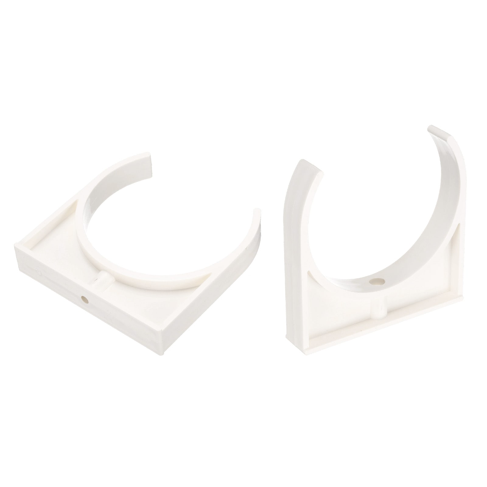 Unique Bargains - 2pcs PVC Water Pipe Clamps Clips 110mm ID U-Shaped Water Pipe Buckles Pipe Tubi...