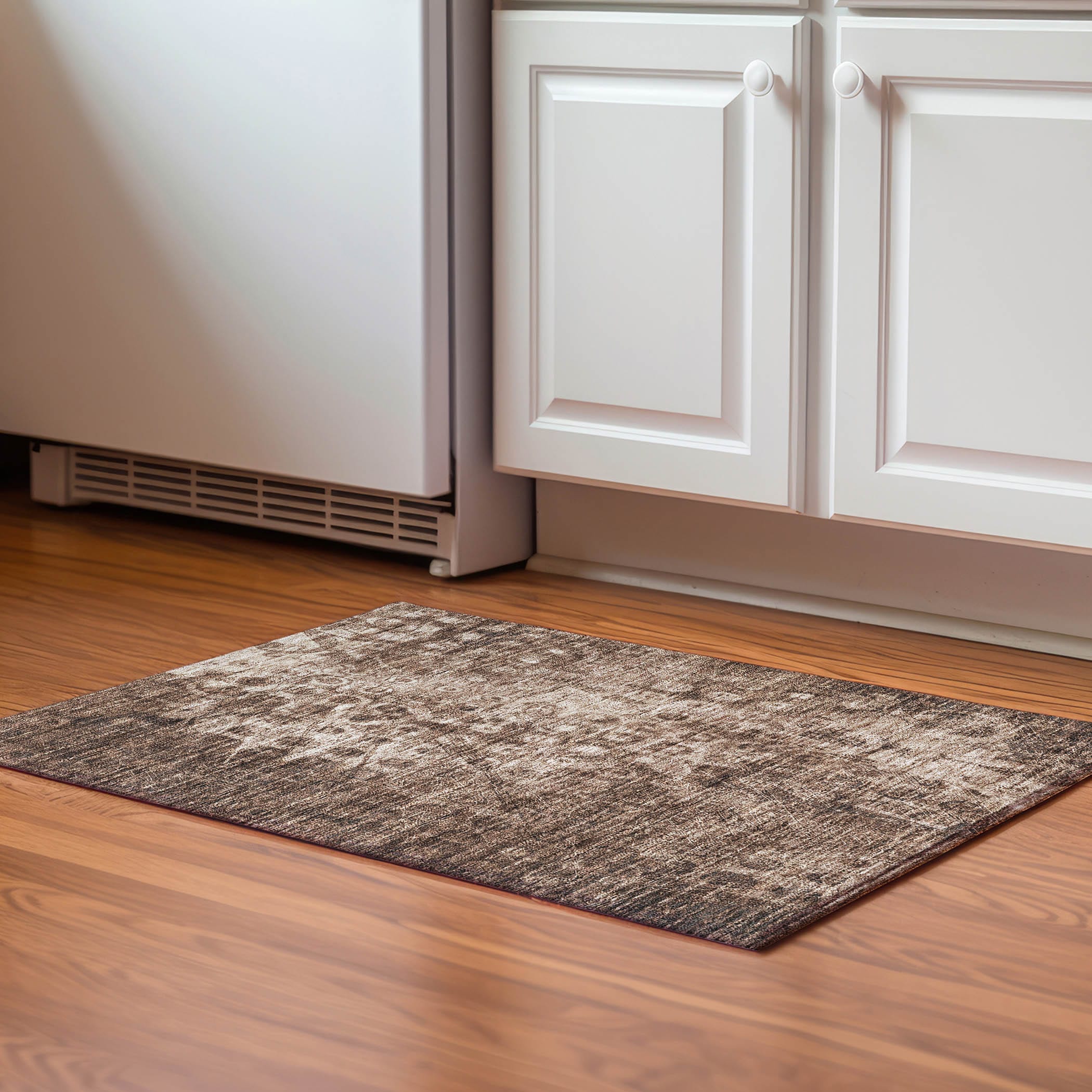 Addison Rugs AMF577CH20X30 Mayfield AMF577CH 2 x 3 (ft) Loomed Polyester Chocolate Rectangular Indoor Geometric Machine washable Area rug