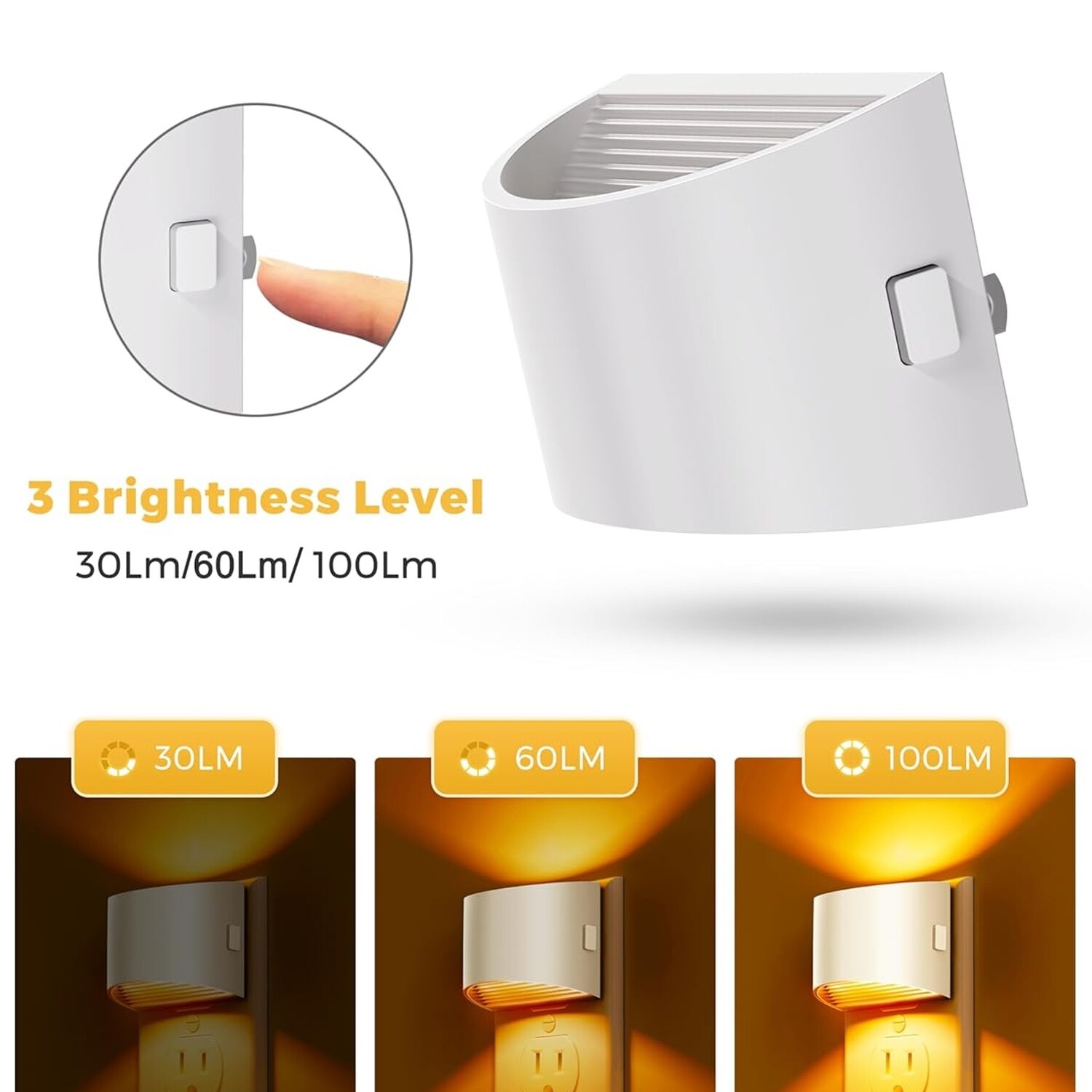 DORESshop LSC-GY10707WHUS-2 Night-Lights - View #5