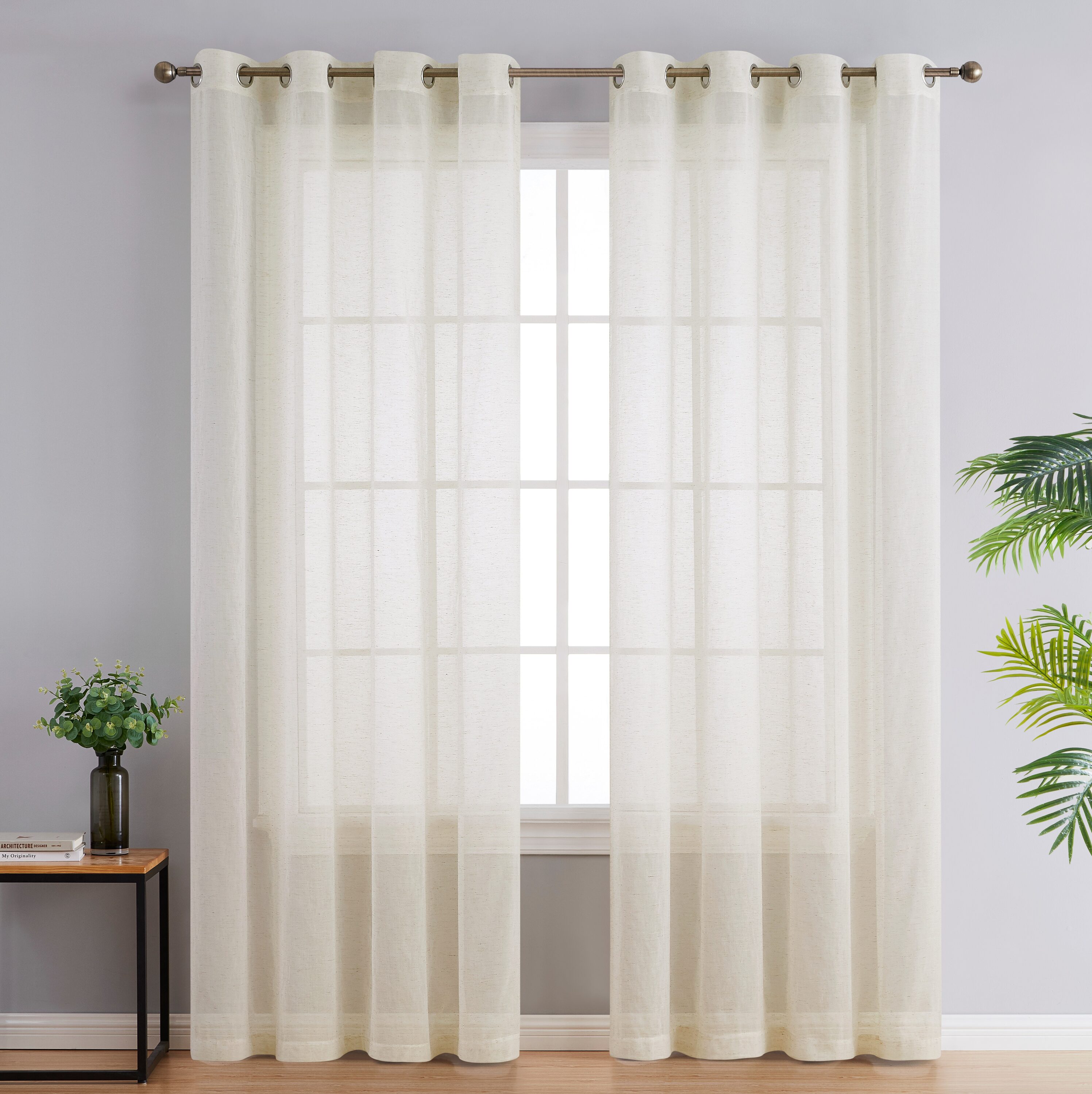 HLC.me SIERA-LN-NTRL96 curtains - View #2