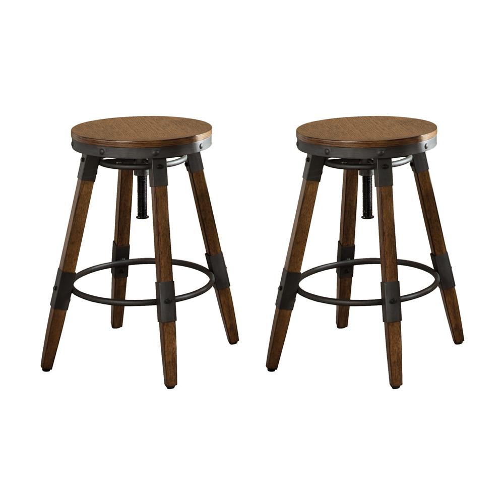 weathered oak stool