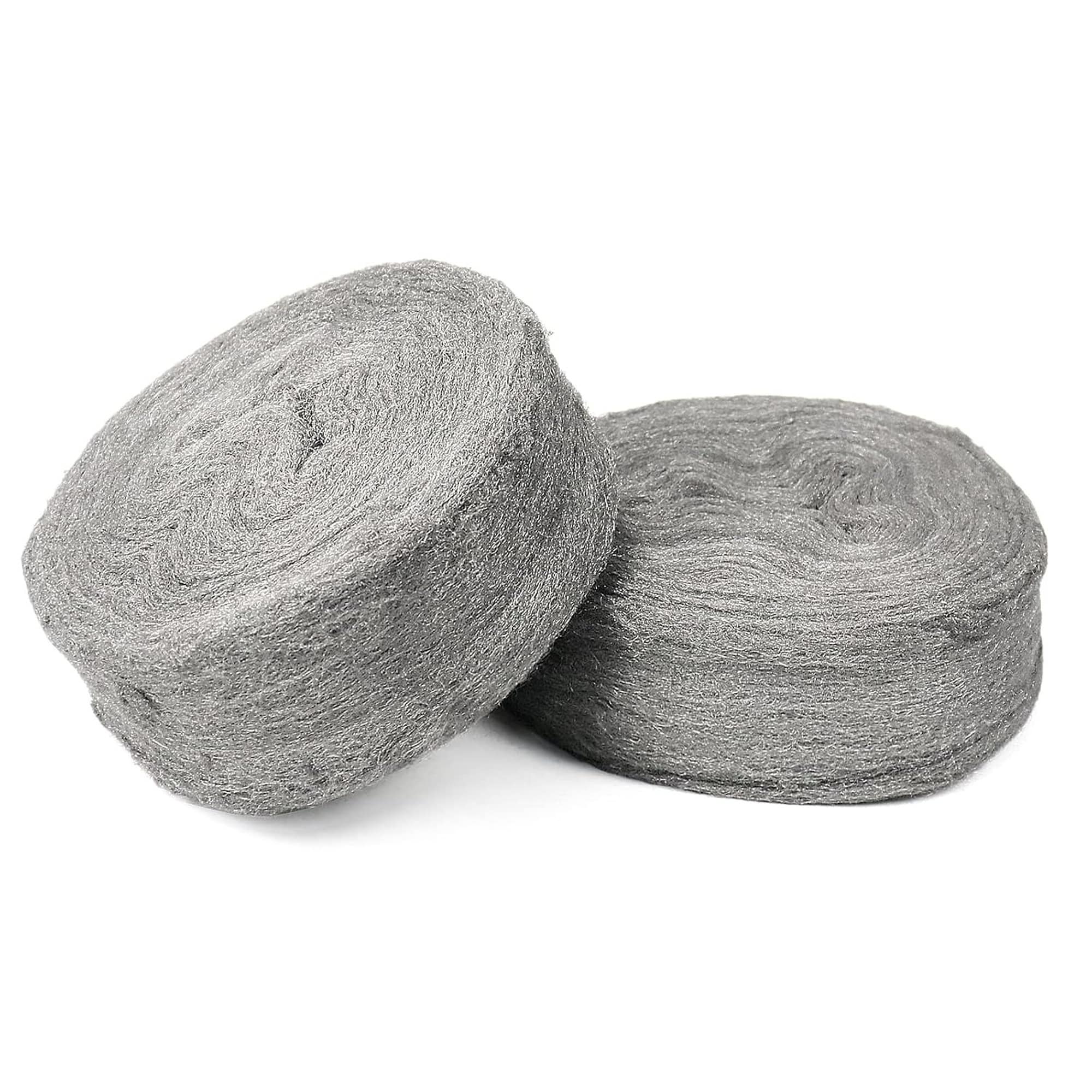 Numhew 60ft L 500-Grit Coarse Steel Wool Fill Fabric Roll Silver Gap Blocker