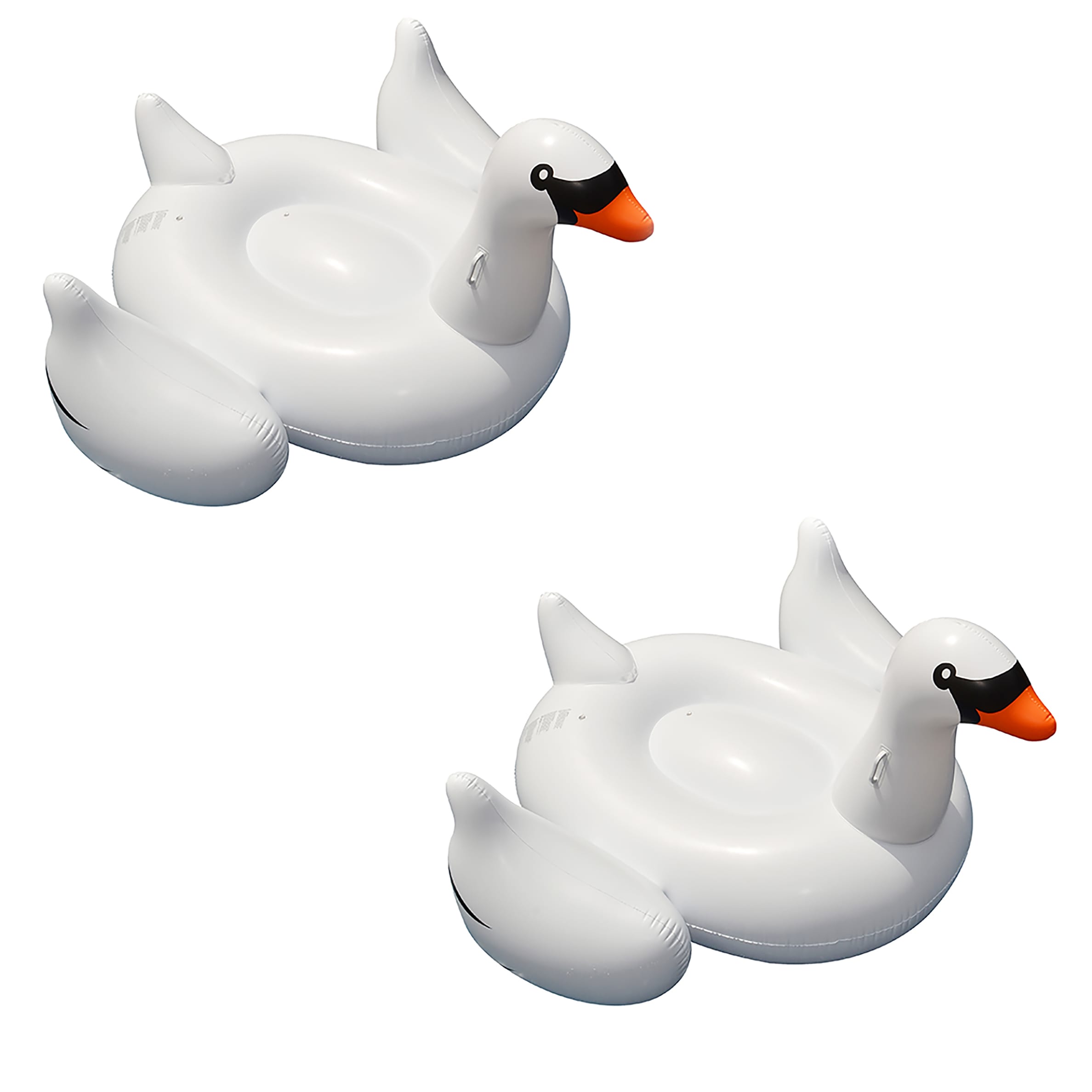 Swimline 43765 75-Inches x 48-Inches 2 -Seat White Inflatable ride-on 2 -Pack