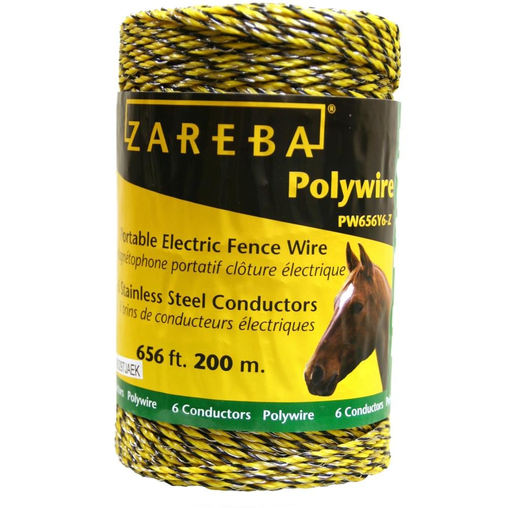 Electric Fence Braided Rope 656' x 1/4" Equine Livestock Fencing 