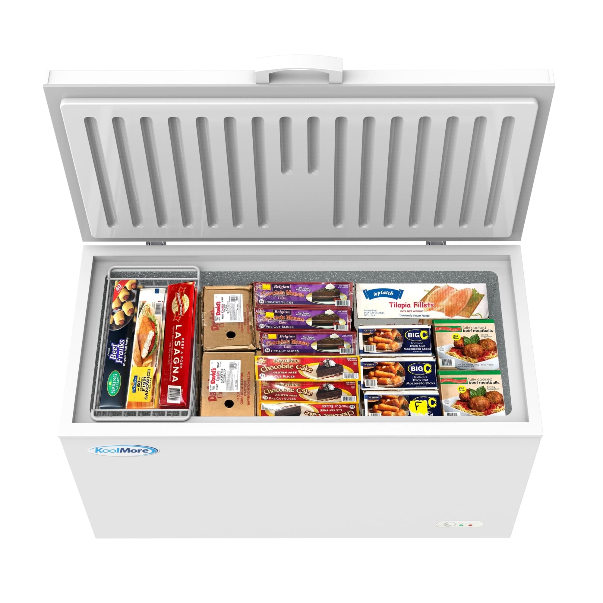 KoolMore LOW-SCF-16C 15.9-Cu. Feet Chest Manual Commercial Freezer in White