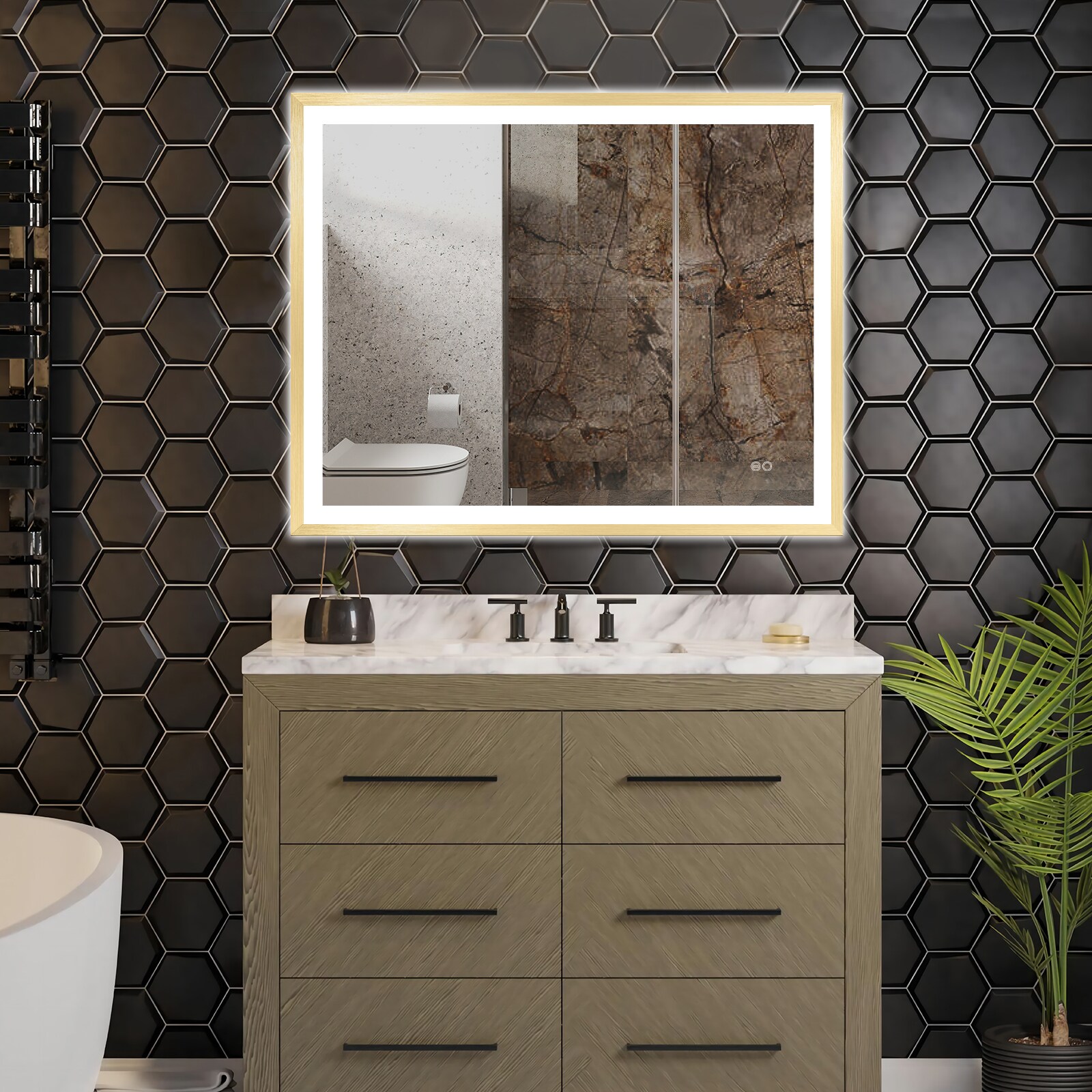 Forclover MRE-6F4032GD Framed-Bath-Mirrors - View #19