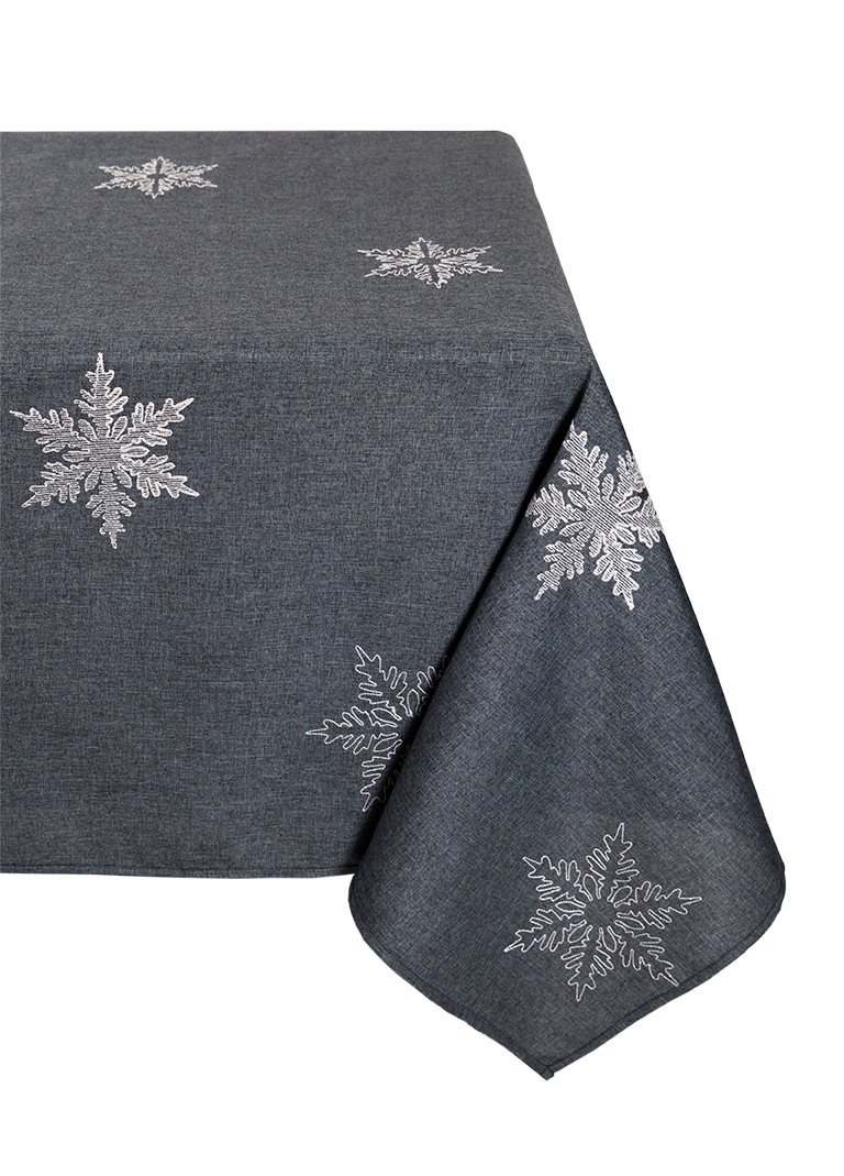 XIA Home Fashions XD171416084GREY 60-Inches Tabletop Decoration Snowflake Christmas Decor