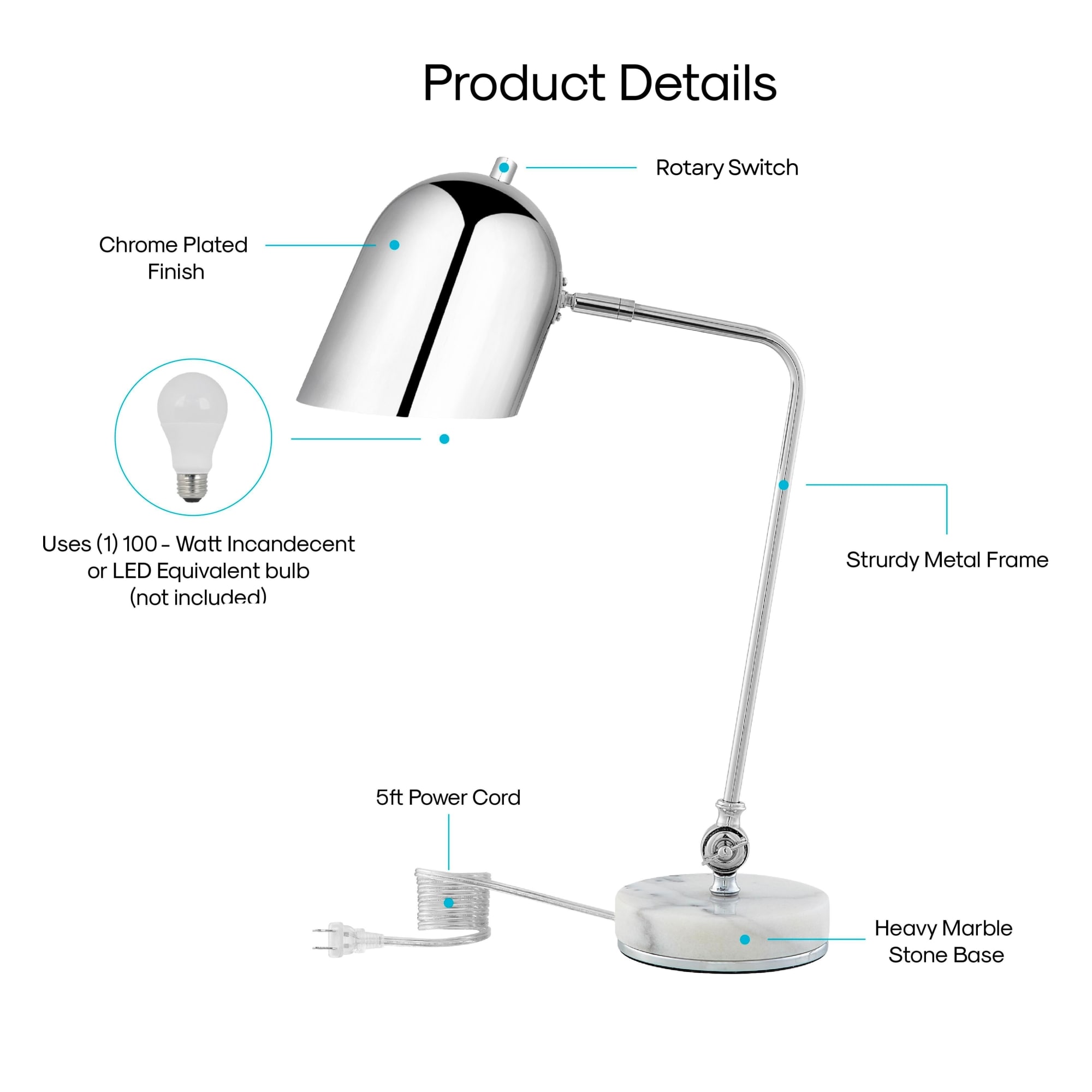Inspired Home LA442-24CHR-LS Table-Lamps - View #5