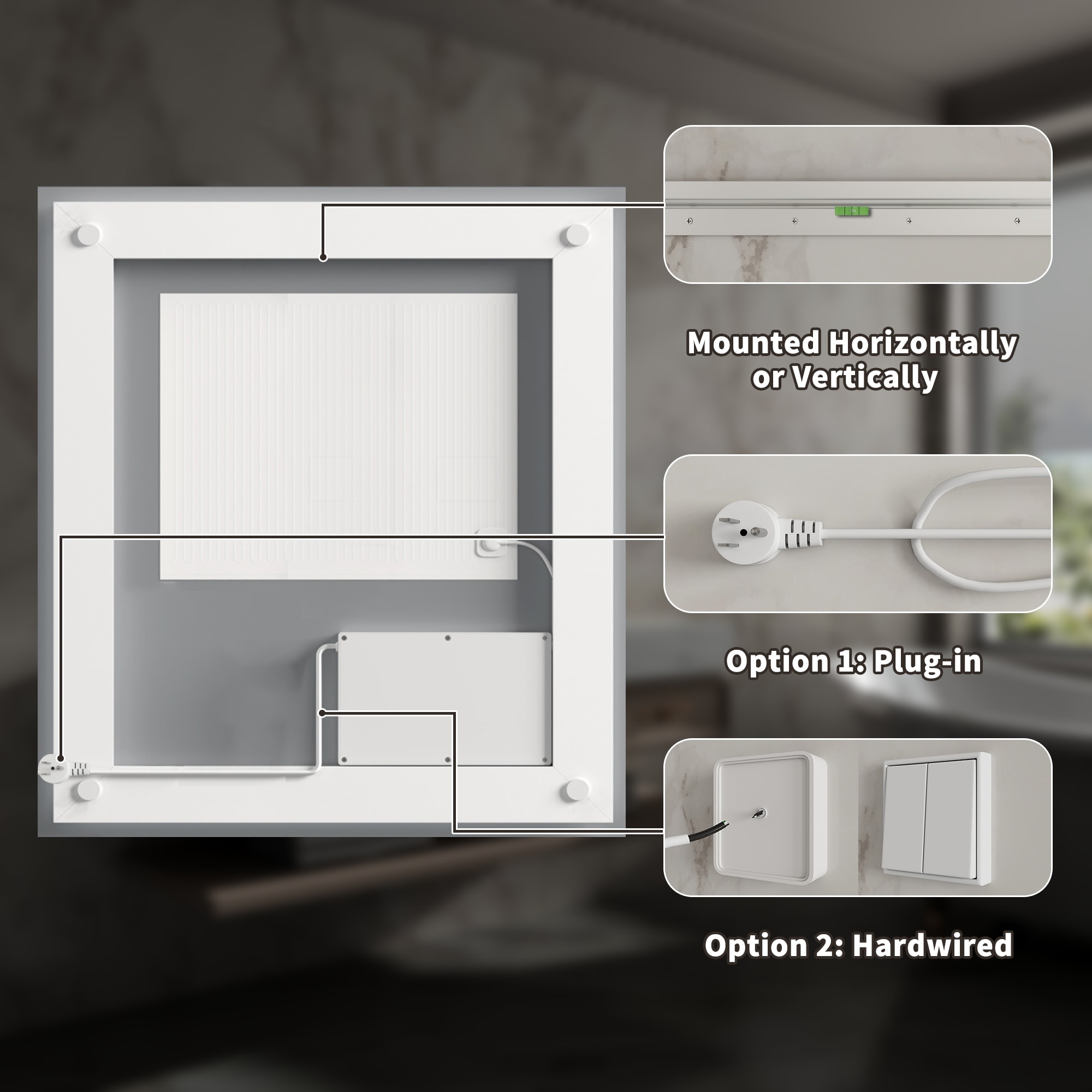 ExBrite TFBM3636 Framed-Bath-Mirrors - View #14