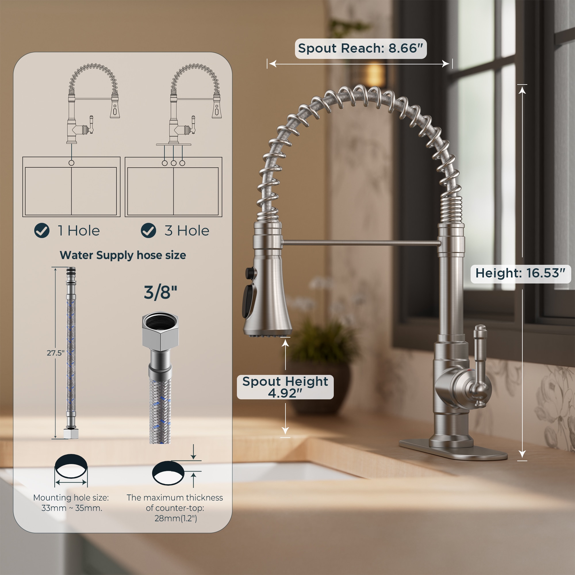 FURUISI LL5A3BN Kitchen-Faucets - View #2