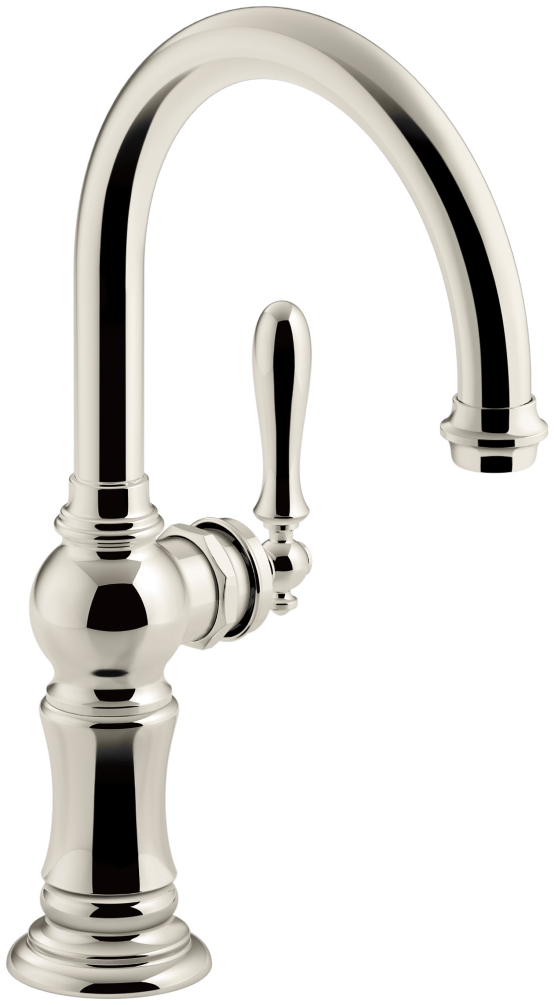 KOHLER 99264-SN Artifacts Vibrant polished nickel Single Handle Deck-mount Kitchen Faucet