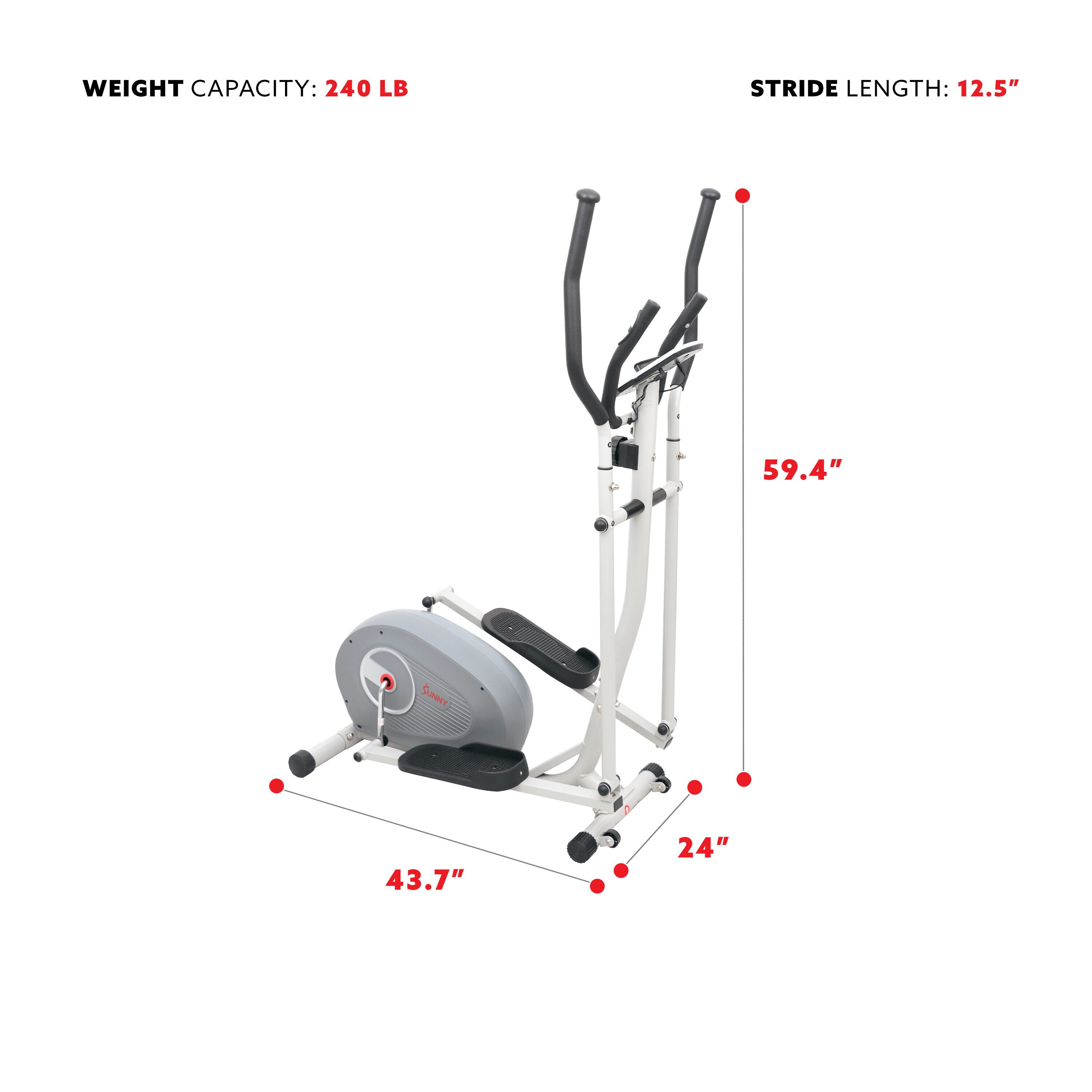 Sunny Health & Fitness SF-E3955 ellipticals - View #4