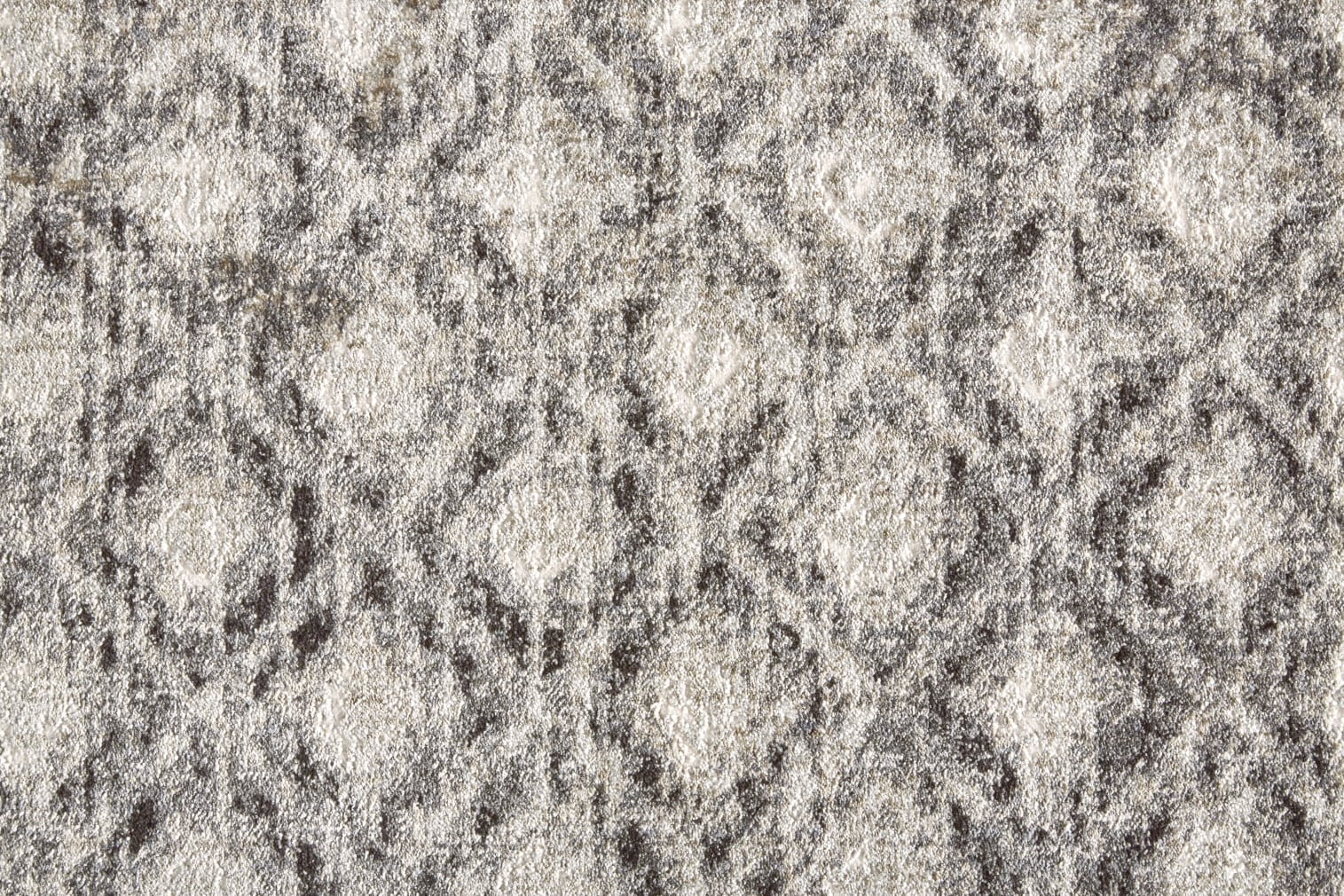 Ivory and Black Rectangular Cotton Blend Area Rug