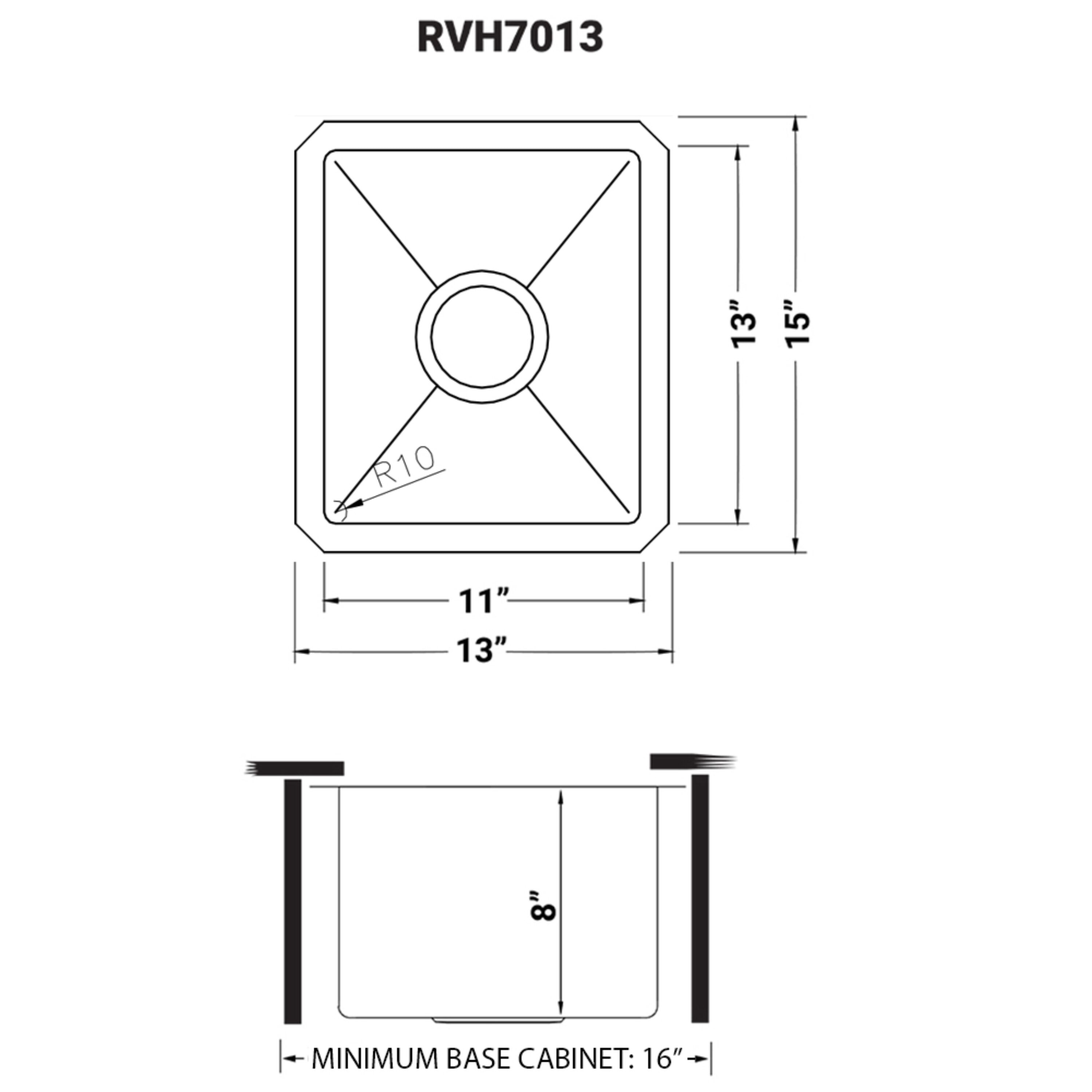 Ruvati RVH7013 Bar-Prep-Sinks - View #10