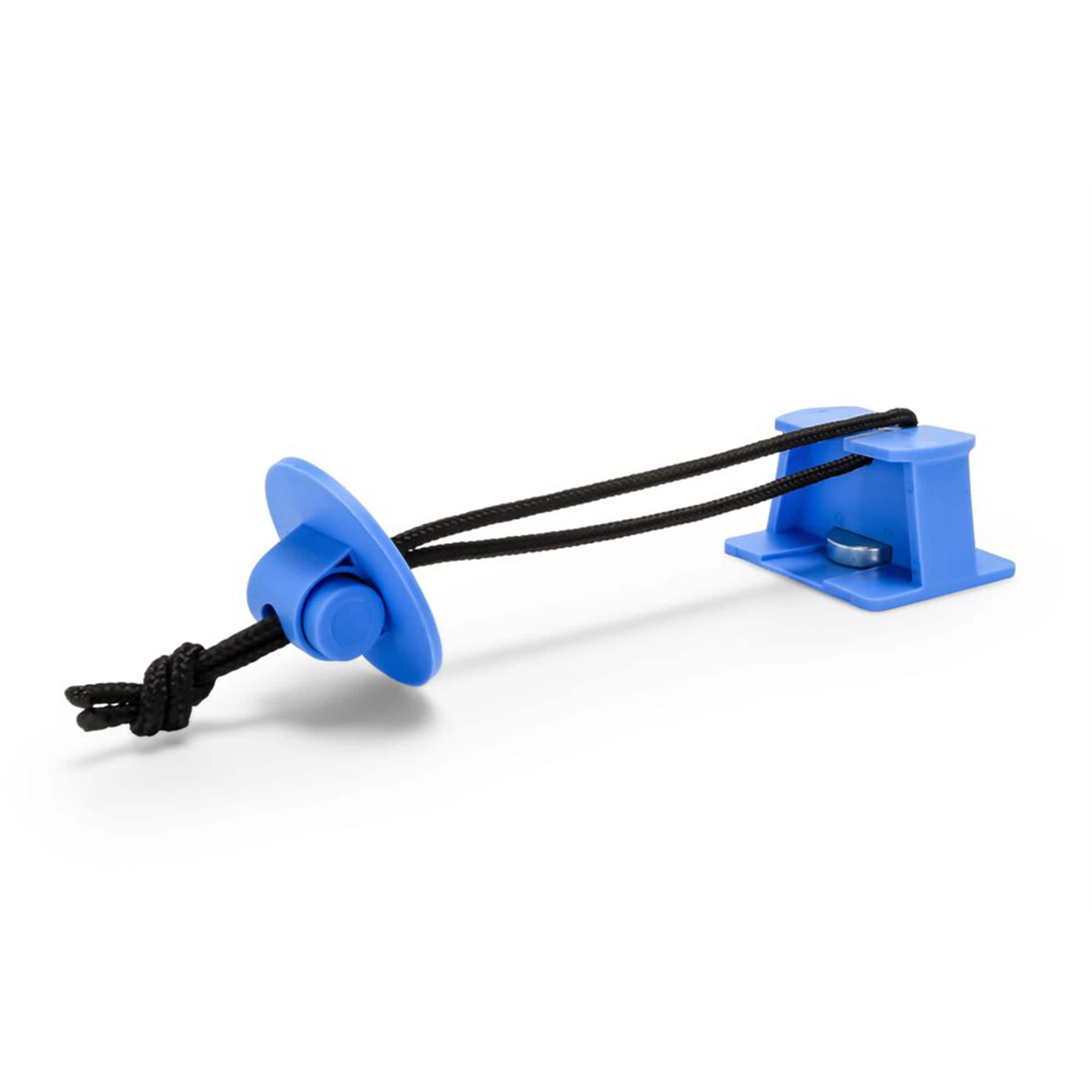CAMCO 323860 Adjustable Universal RV Fridge Door Block Accessory with Drawstring - Blue