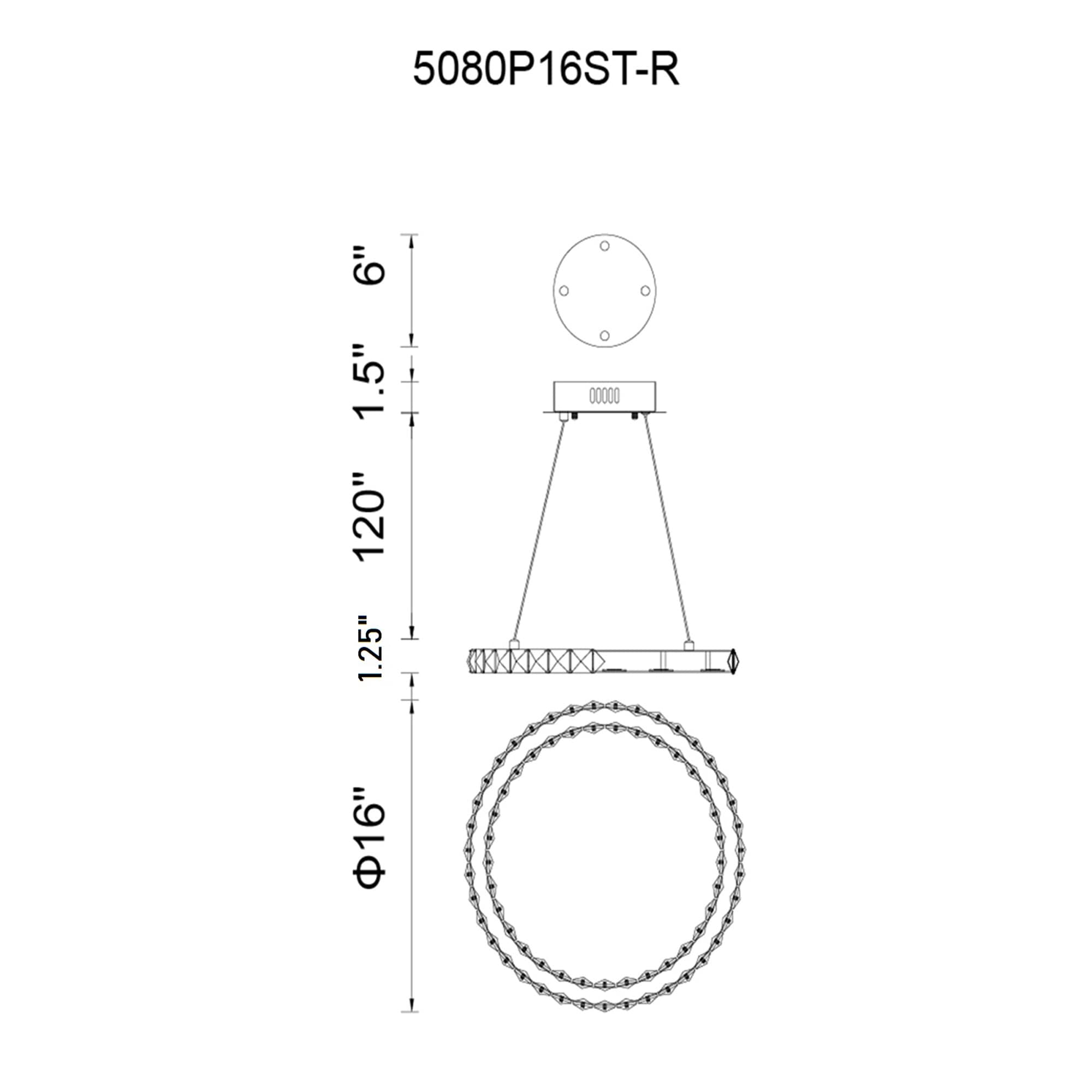 CWI Lighting 5080P16ST-R b090015 - View #6