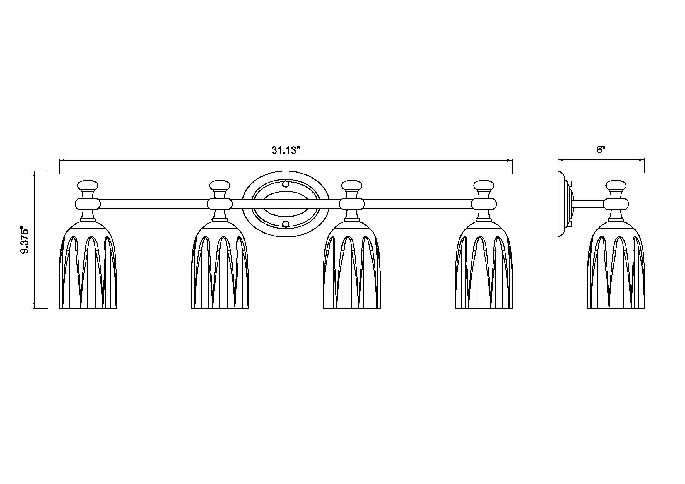 Z-Lite 1102-4V-BN b089995 - View #8