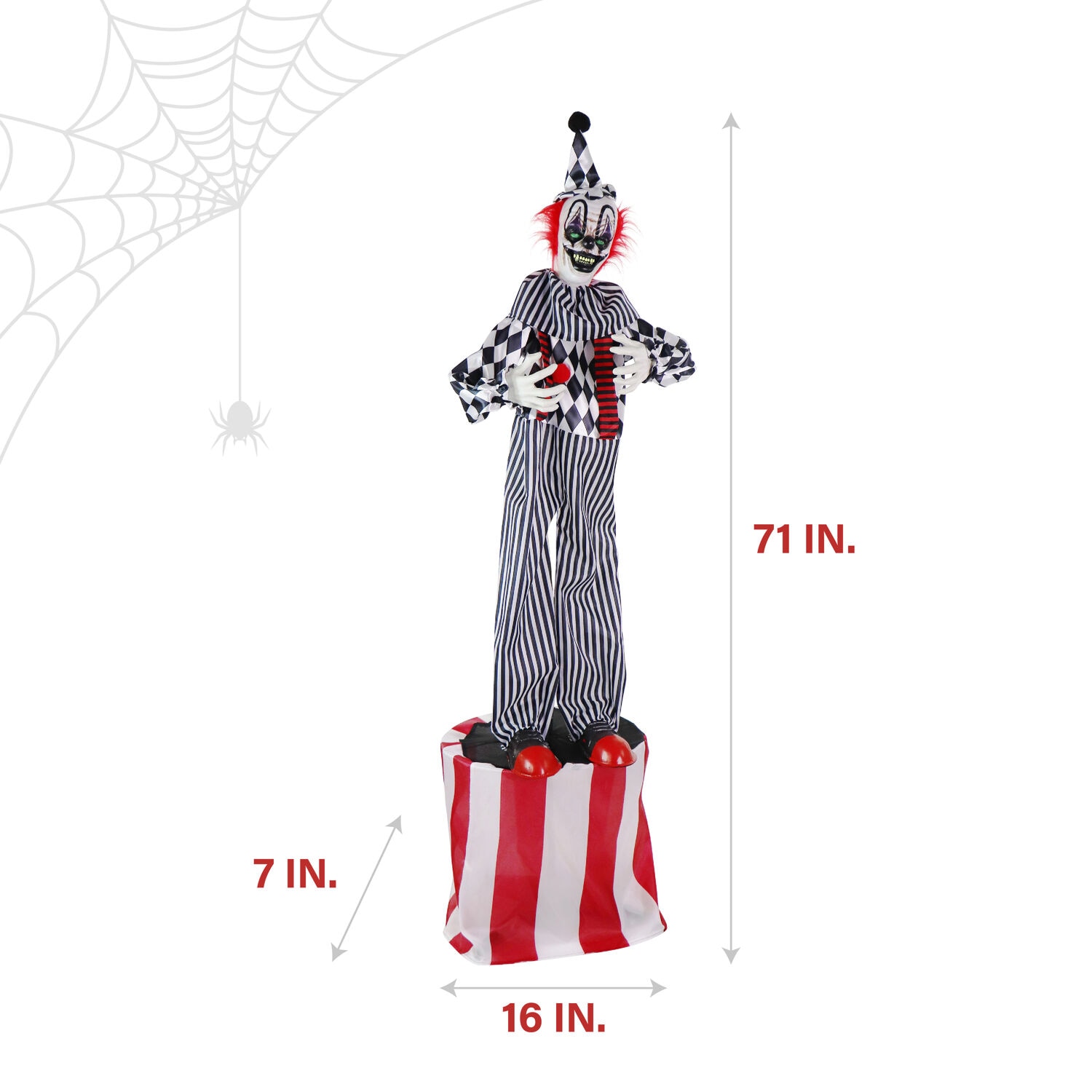 Haunted Hill Farm HHCLOWN-31FLSA Halloween-Animatronics - View #7