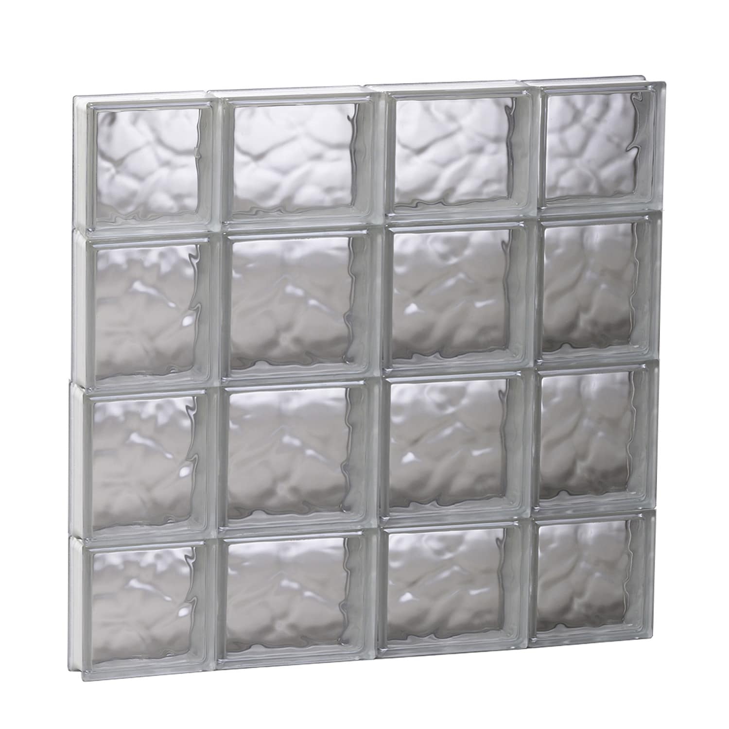 REDI2SET S2828DC Wavy Glass 27-in x 27-in Frameless Replacement Glass Block Window