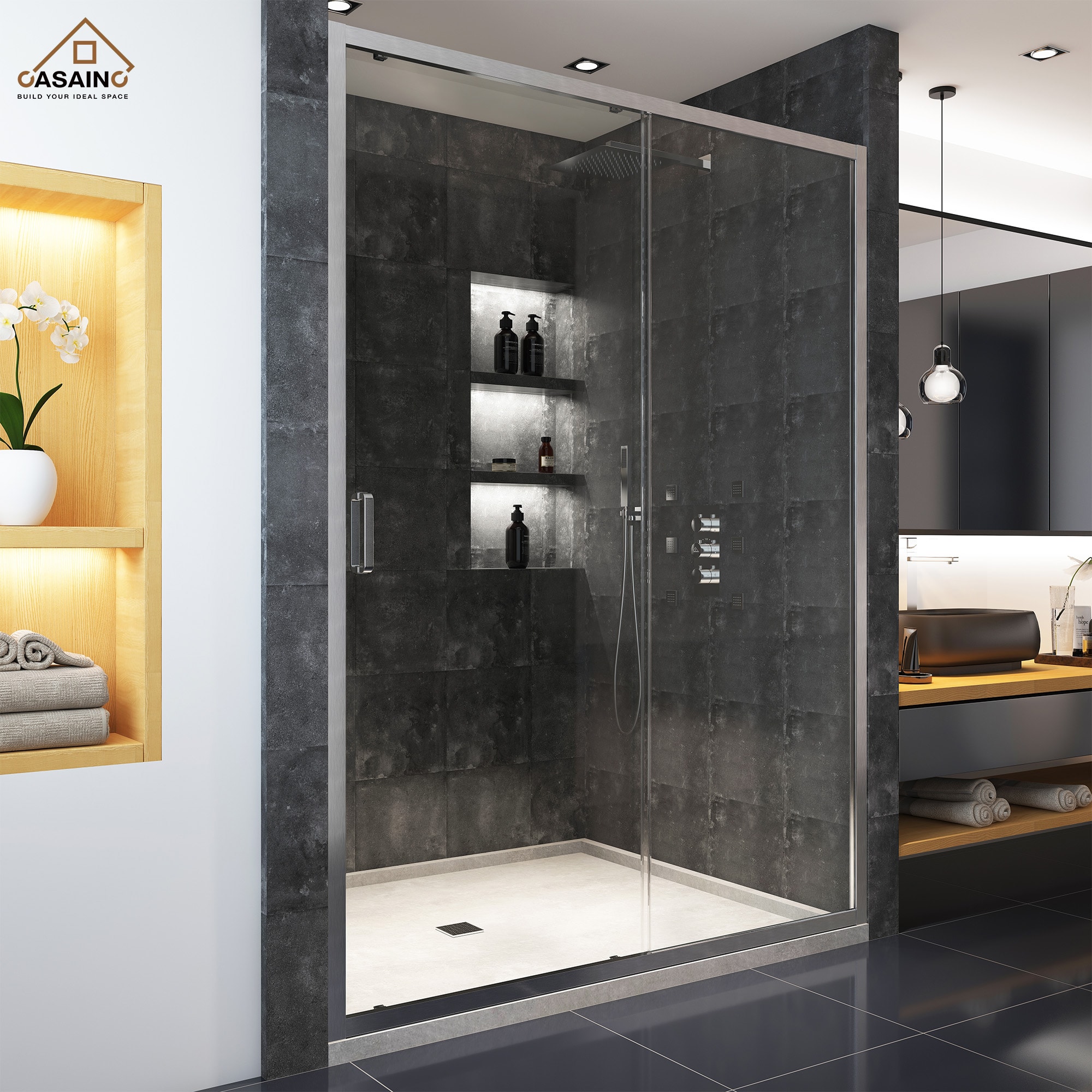 CASAINC BP04P4-6072CB Shower-Doors - View #3