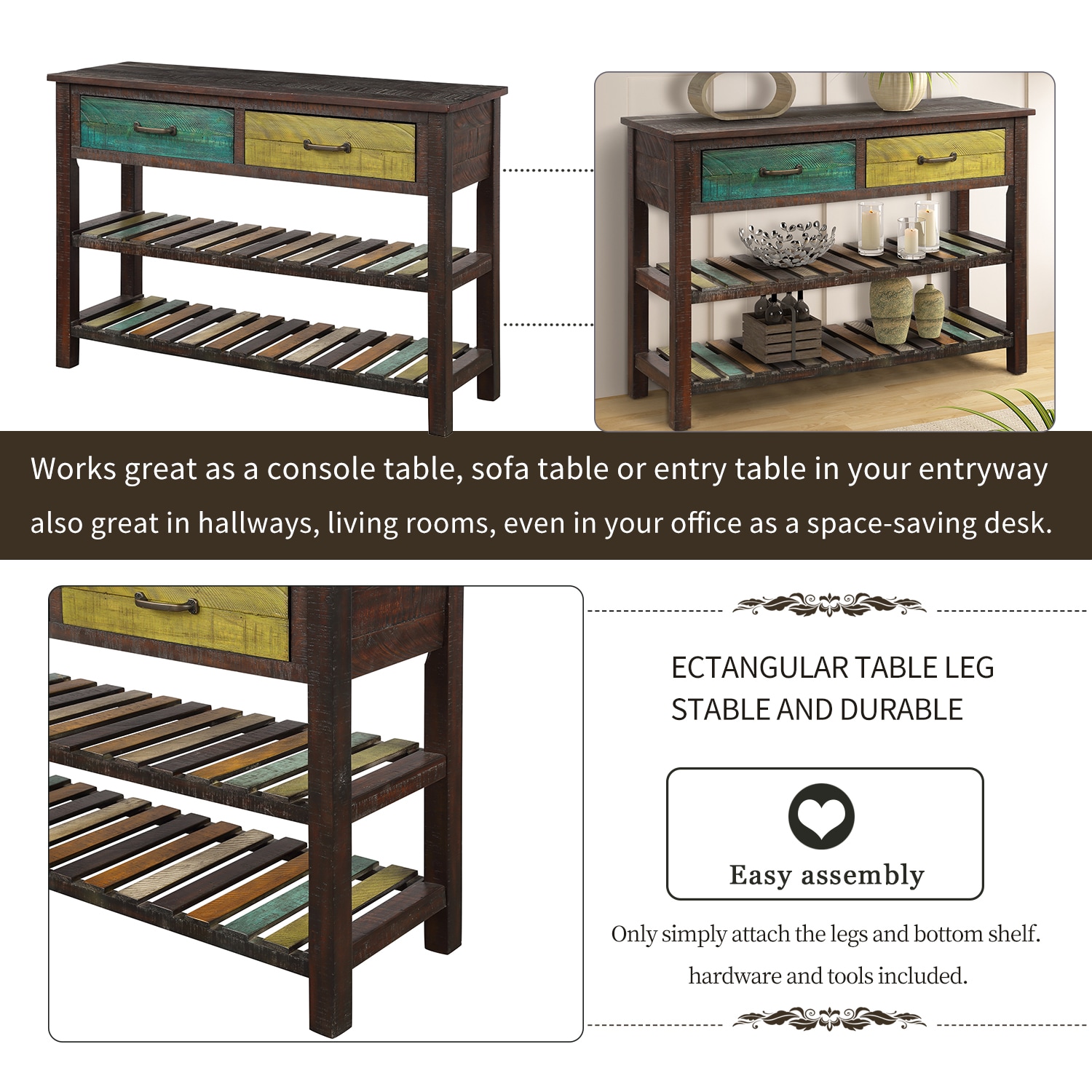 AHIOU HOME ZAAH-CT187820P Console-Sofa-Tables - View #3