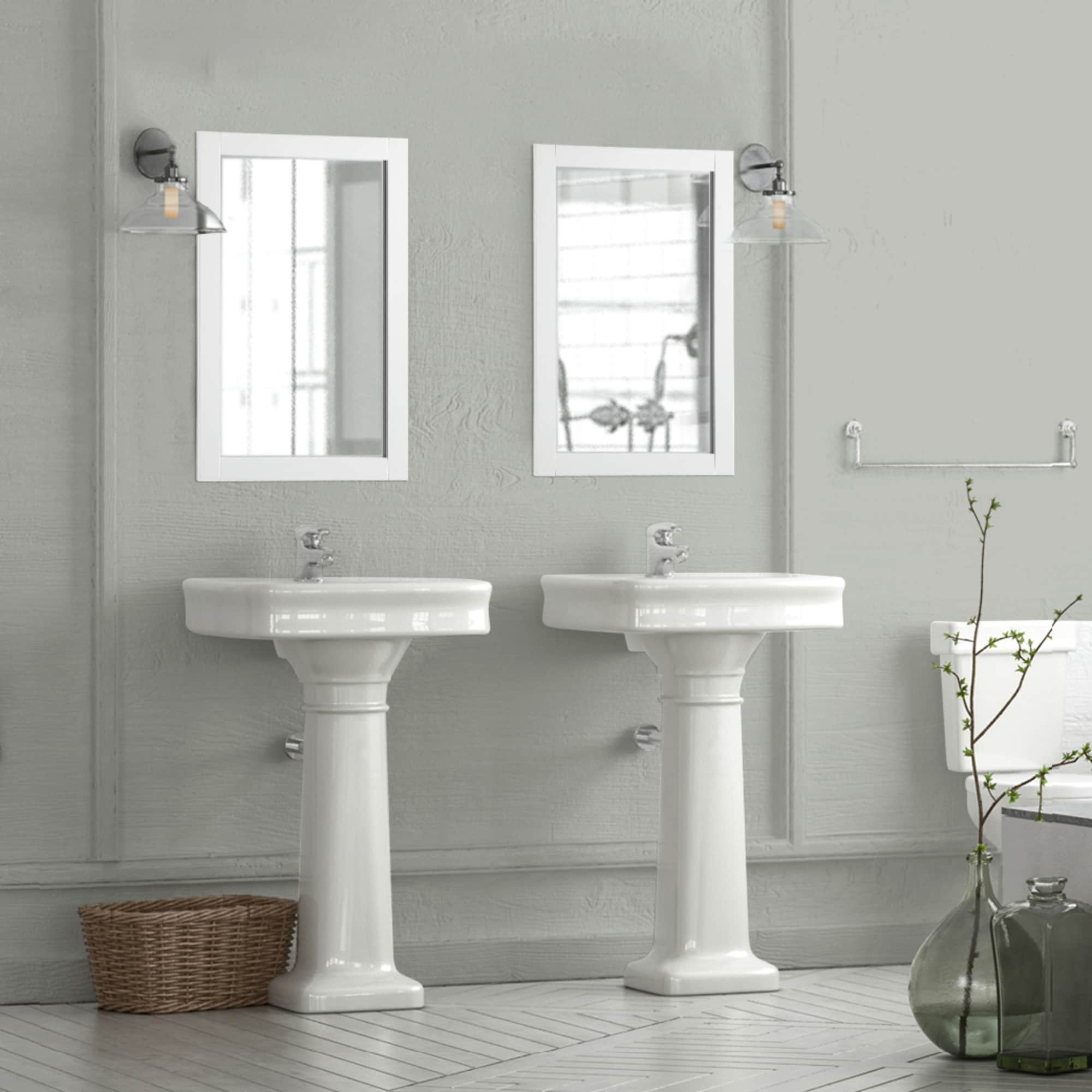 Design House 547208-WHT Framed-Bath-Mirrors - View #9