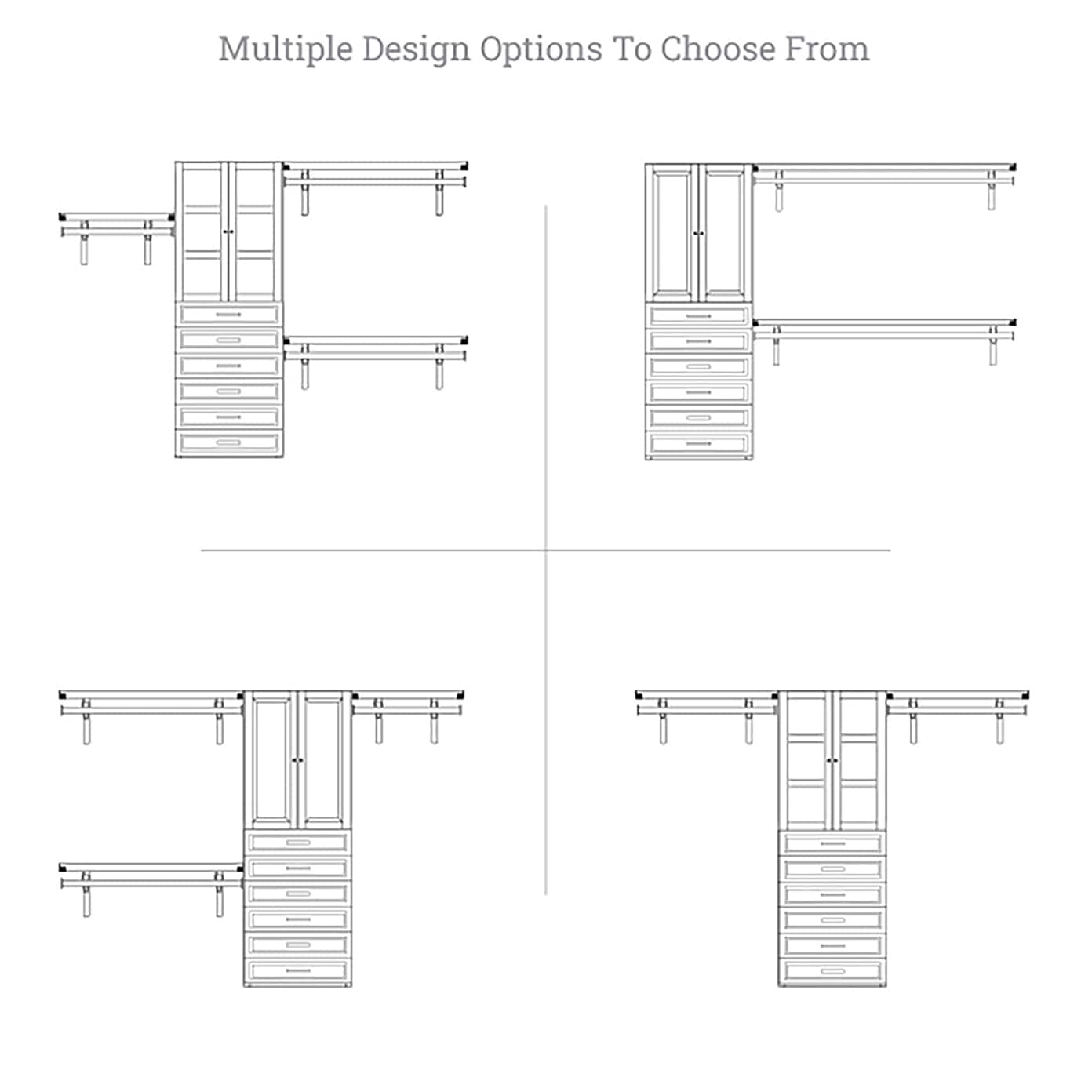 John Louis Home JLH-350WC-E-SD Wood-Closet-Kits - View #11